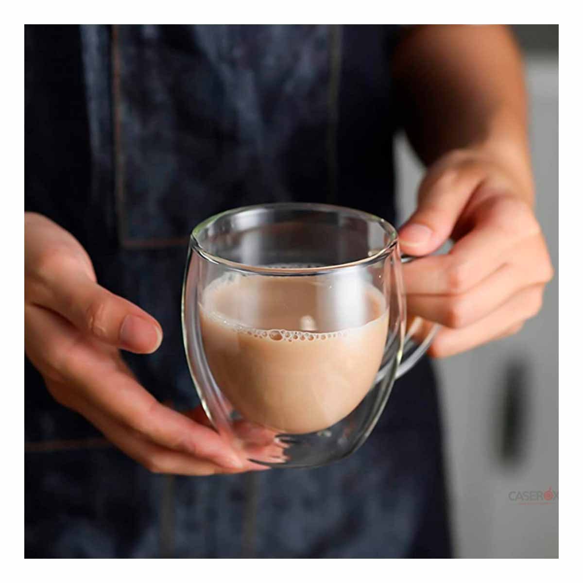 PACK12 VASO DE 250ML PERFIL DE DIMENSIONES 9X5X5CM COLOR TRANSPARENTE VIDRIO Y+REGALO STICKER - 3