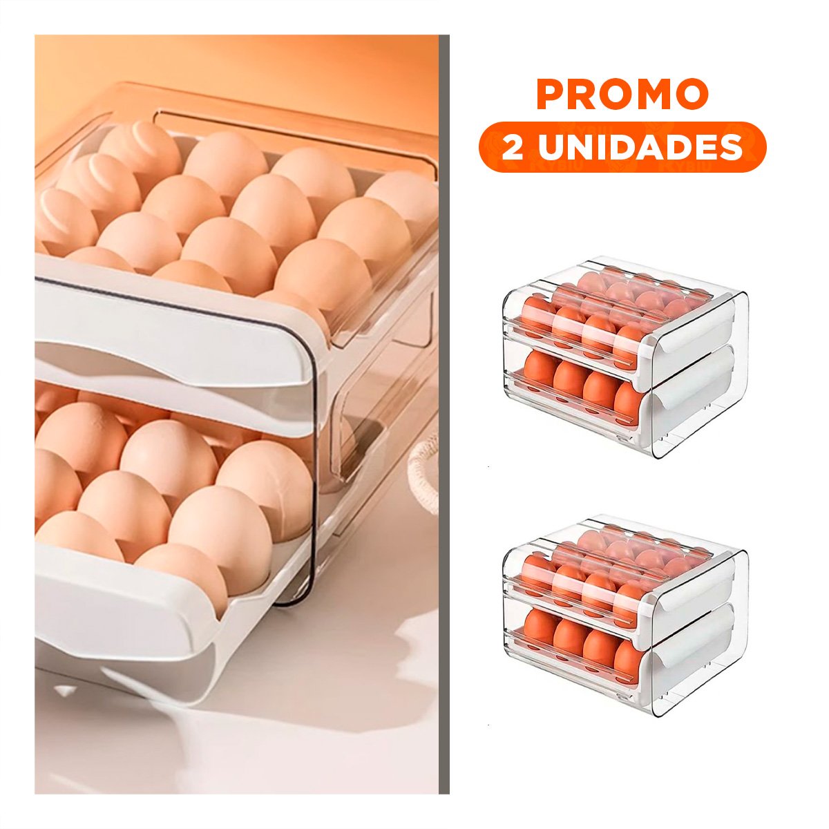 PACK2 SOPORTE COMPACTO EN COLOR BLANCO INTEGRADO CON MARCO DOBLE ACRILICO Y+REGALO STICKER - 1