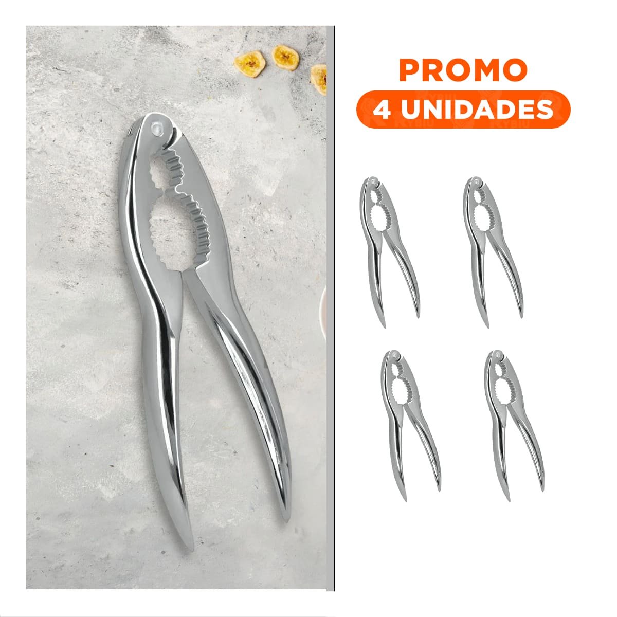 PACK4 HERRAMIENTA CLASICA PLATEADO PARA ROMPENUECES DURADERO - 1