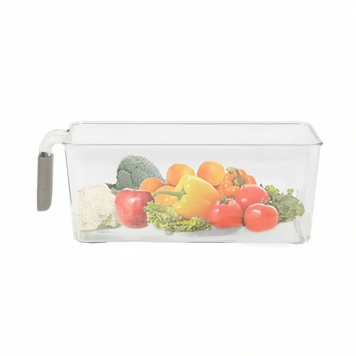 PACK4 CONTENEDOR MULTIUSO RECTANGULAR CON ASA PARA REFRIGERADOR PLOMO Y+PAPEL REGALO - 3