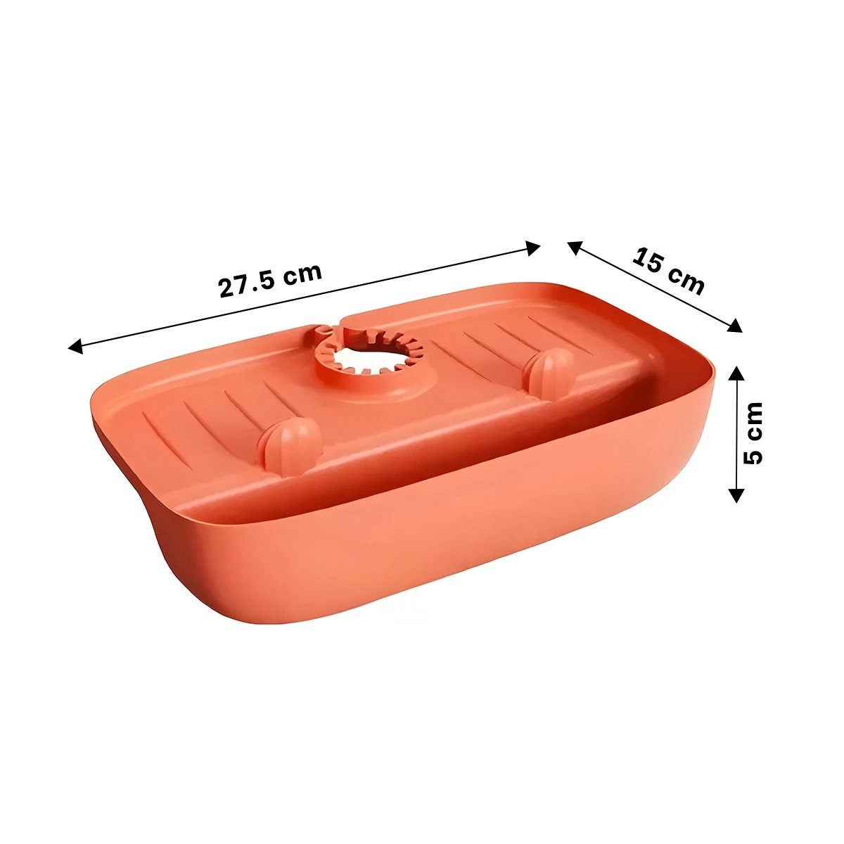 PACK12 BASE DE COCINA PARA LAVADERO EN SILICONA COLOR ANARANJADO Y+PAPEL REGALO - 4