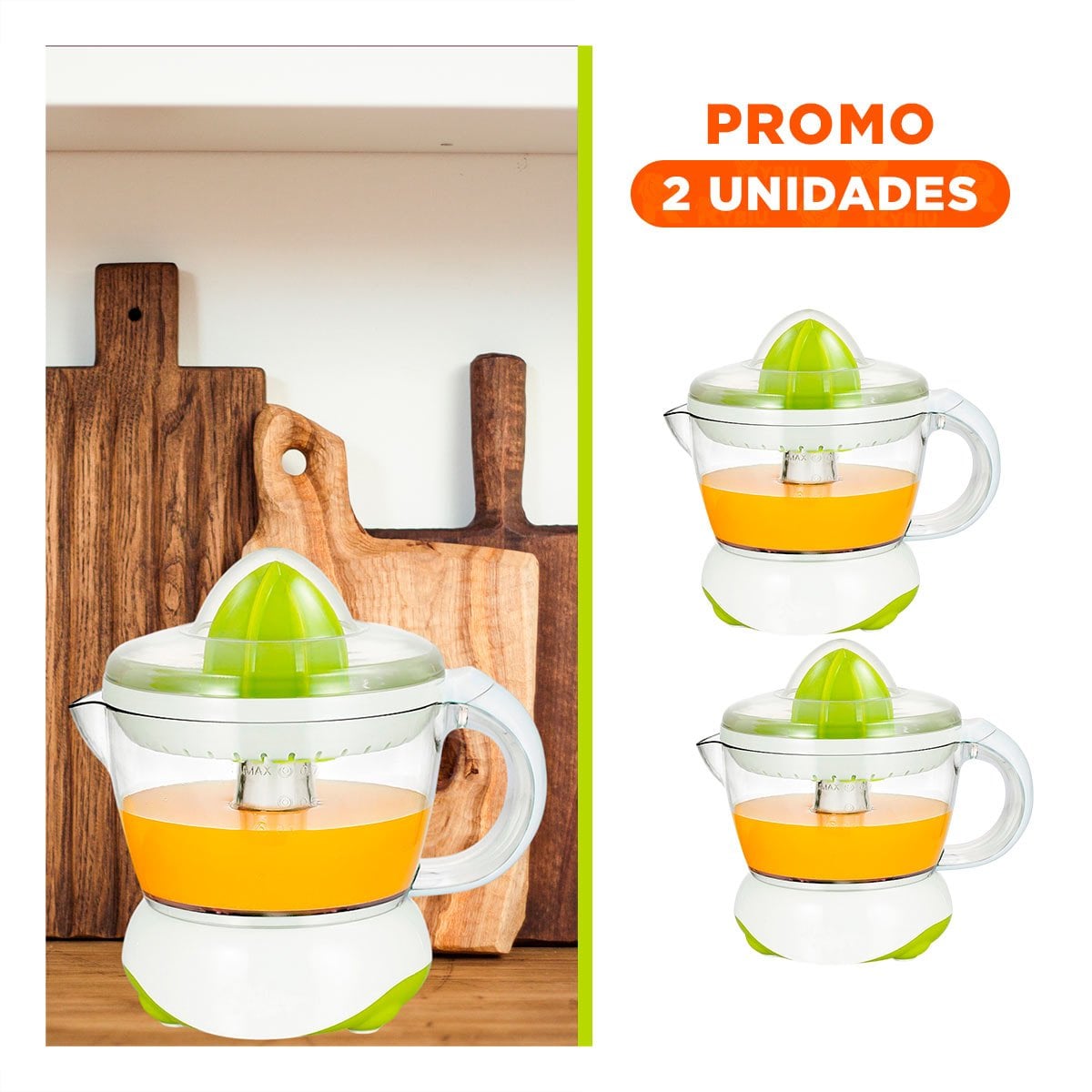 PACK2 PRENSADOR ERGONOMICO BLANCO CON VERDE PLASTICO ANTIDESLIZANTE Y+REGALO STICKER - 1