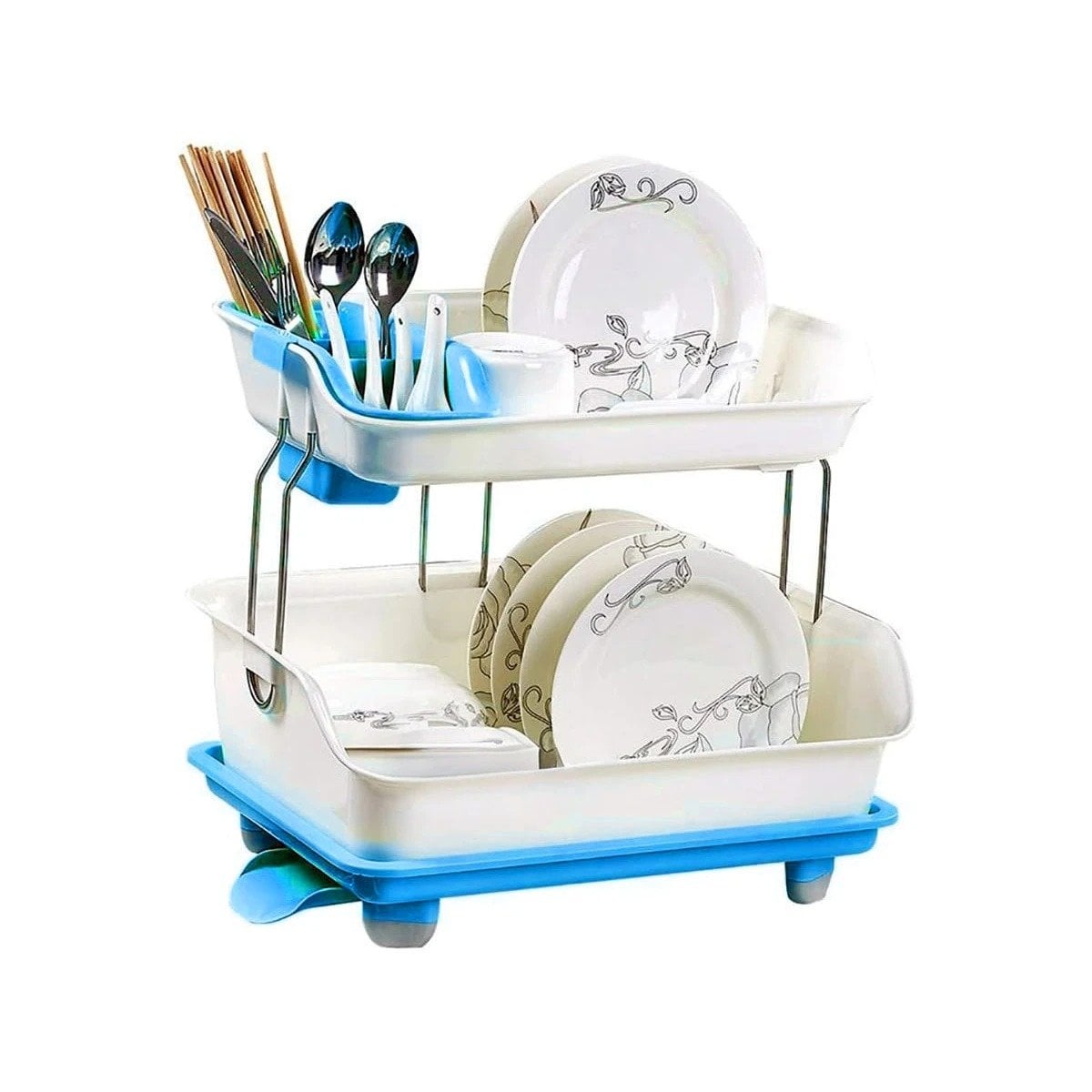 PACK2 ORGANIZADOR DE VAJILLA CELESTE DE ESTILO MODERNO EN VIVIENDA Y+PAPEL REGALO - 5