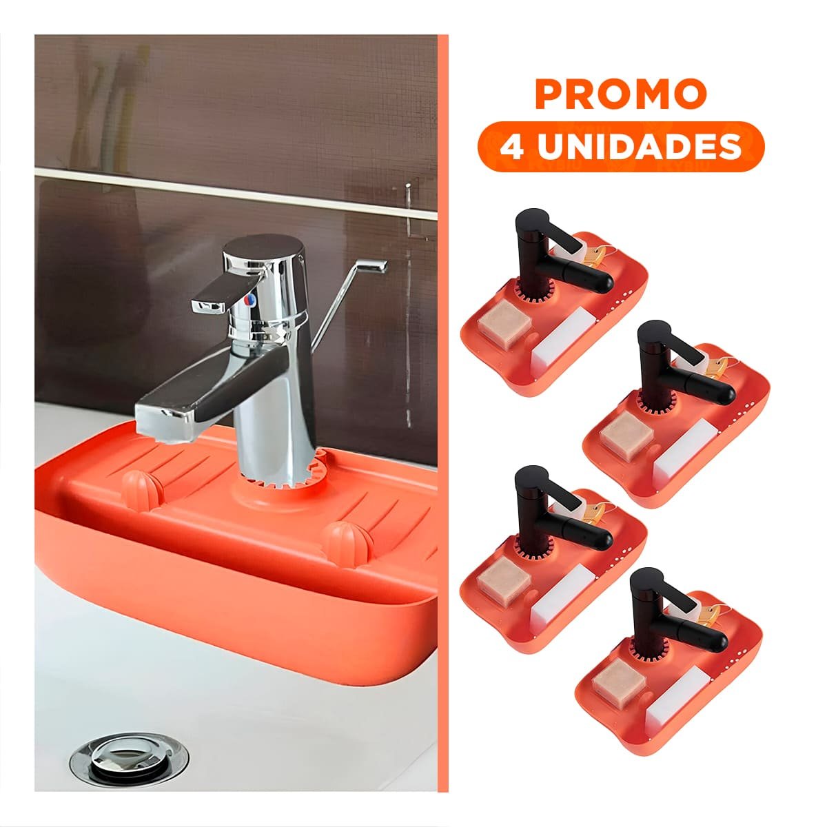 PACK4 PROTECCION CONTINUA PARA AREA HUMEDA CON BASE FLEXIBLE ANARANJADO - 1