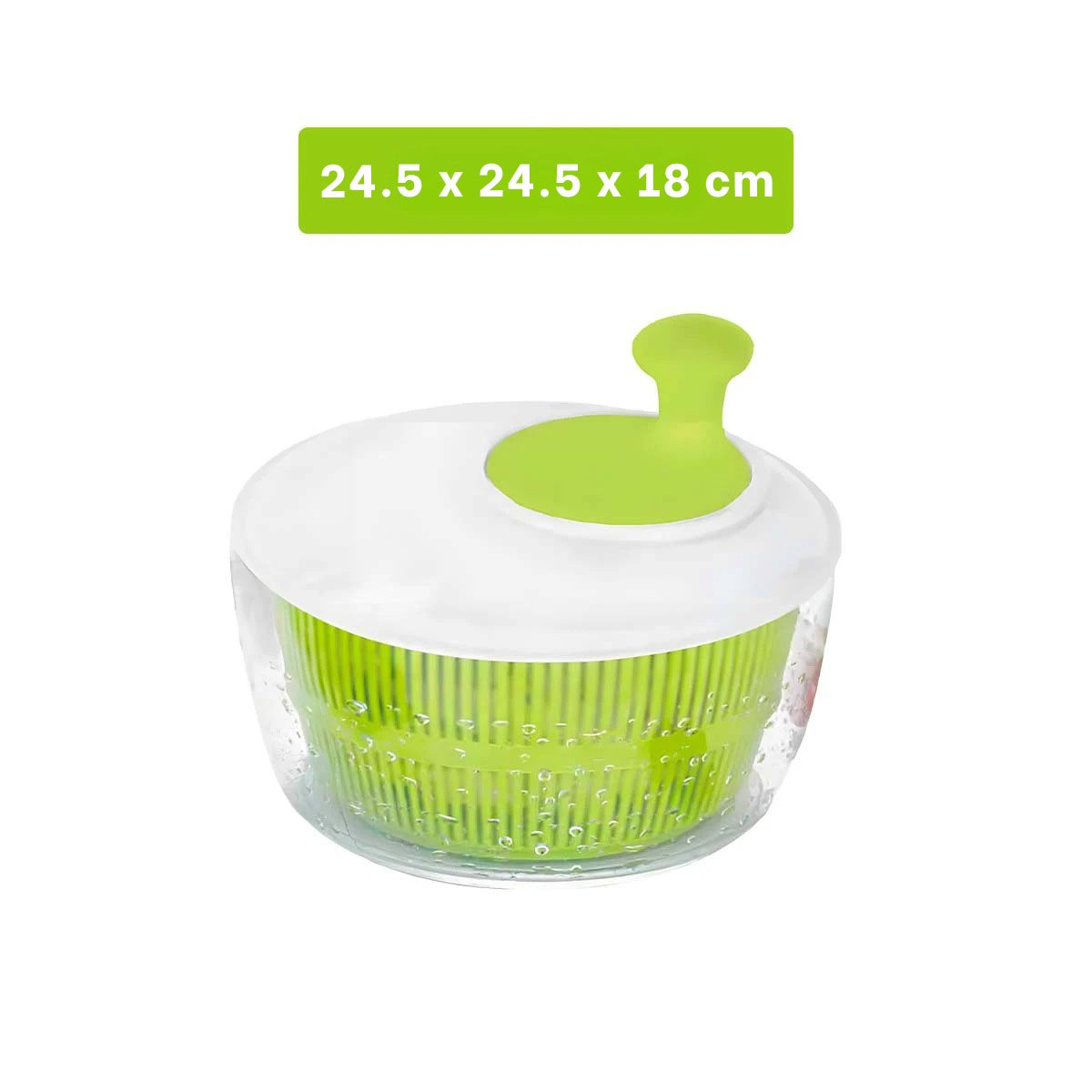 PACK6 CUENCO CENTRIFUGADOR VERDE Y BLANCO PRACTICO Y RESISTENTE Y+PAPEL REGALO - 4