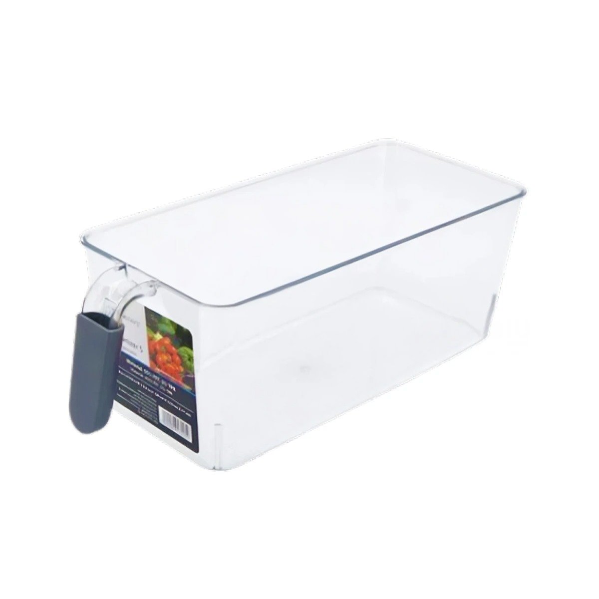 PACK12 BANDEJA DE COCINA RECTANGULAR CON ASA PARA REFRIGERADOR PLOMO Y+REGALO STICKER - 2