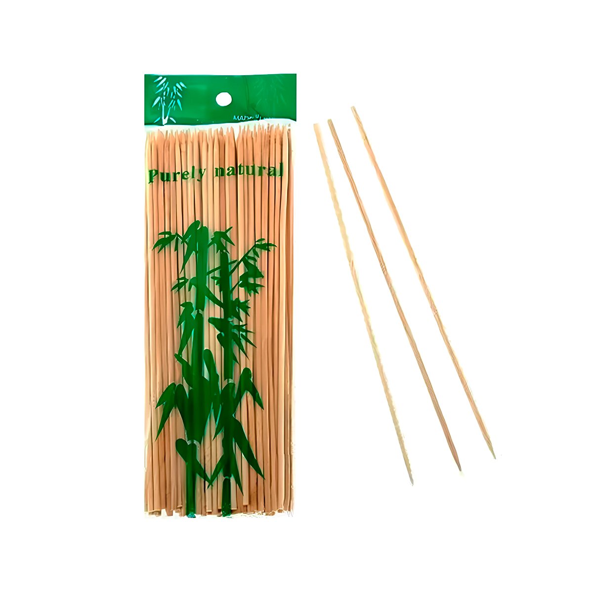 PACK2 PALITOS 30CM 85UNID EN BAMBU NATURAL PARA PARRILLA FAMILIAR Y+REGALO STICKER - 2