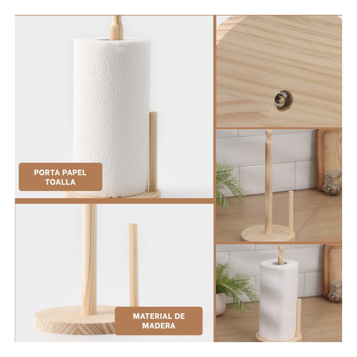 PACK2 SOPORTE PRACTICO DE COCINA VERTICAL CON DOBLE PALO Y BASE ESTABLE YPAPEL REGALO - 3