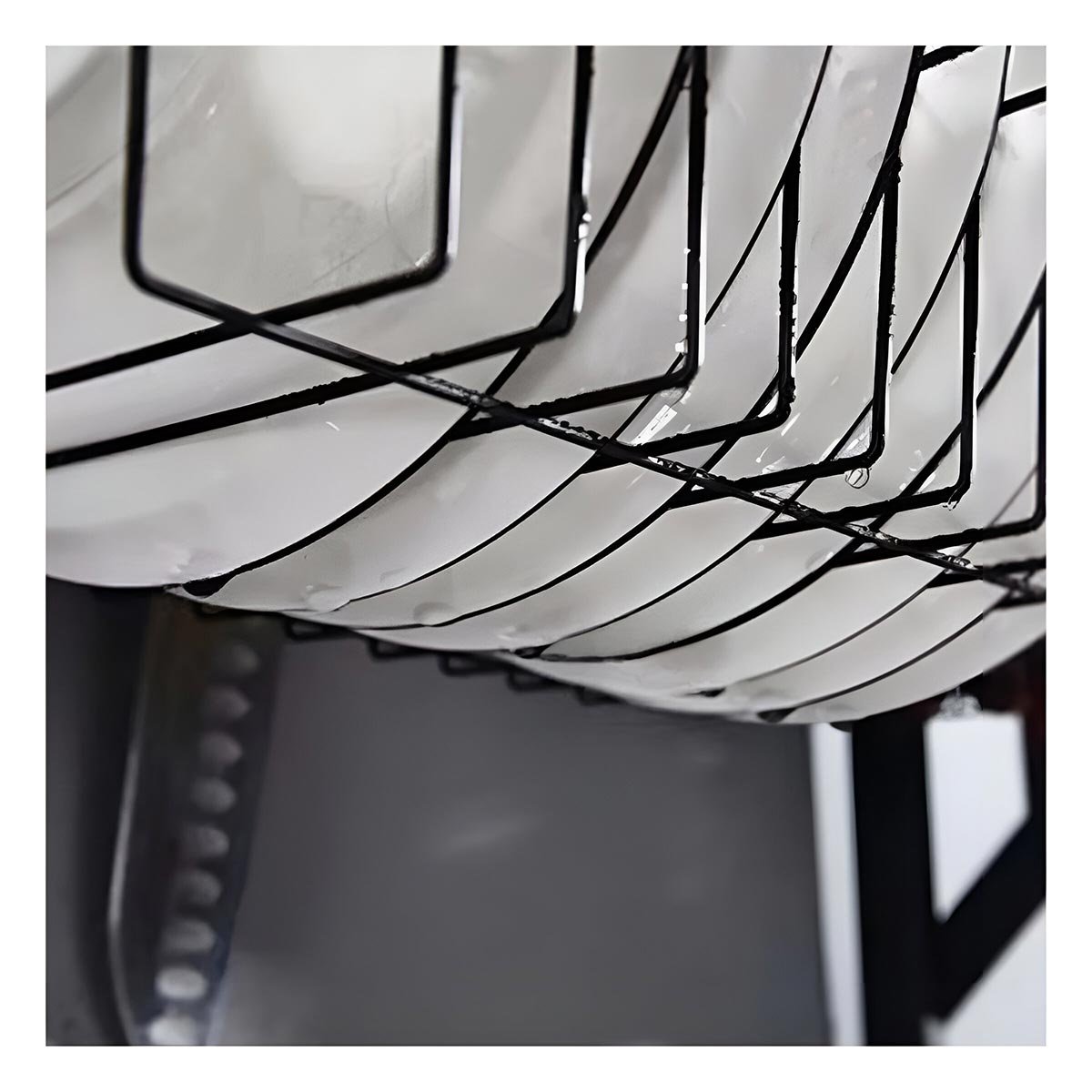 PACK6 SOPORTE DE MENAJE NEGRO 65CM PARA ORGANIZAR PLATOS EN COCINA Y+REGALO STICKER - 3