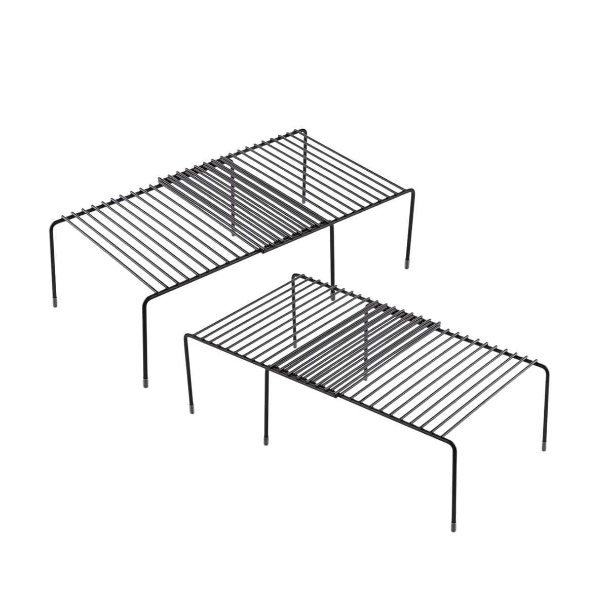 PACK2 ORGANIZADOR EXPANDIBLE NEGRO CON 6 PATAS DE METAL PARA GAVINETE Y+REGALO STICKER - 2