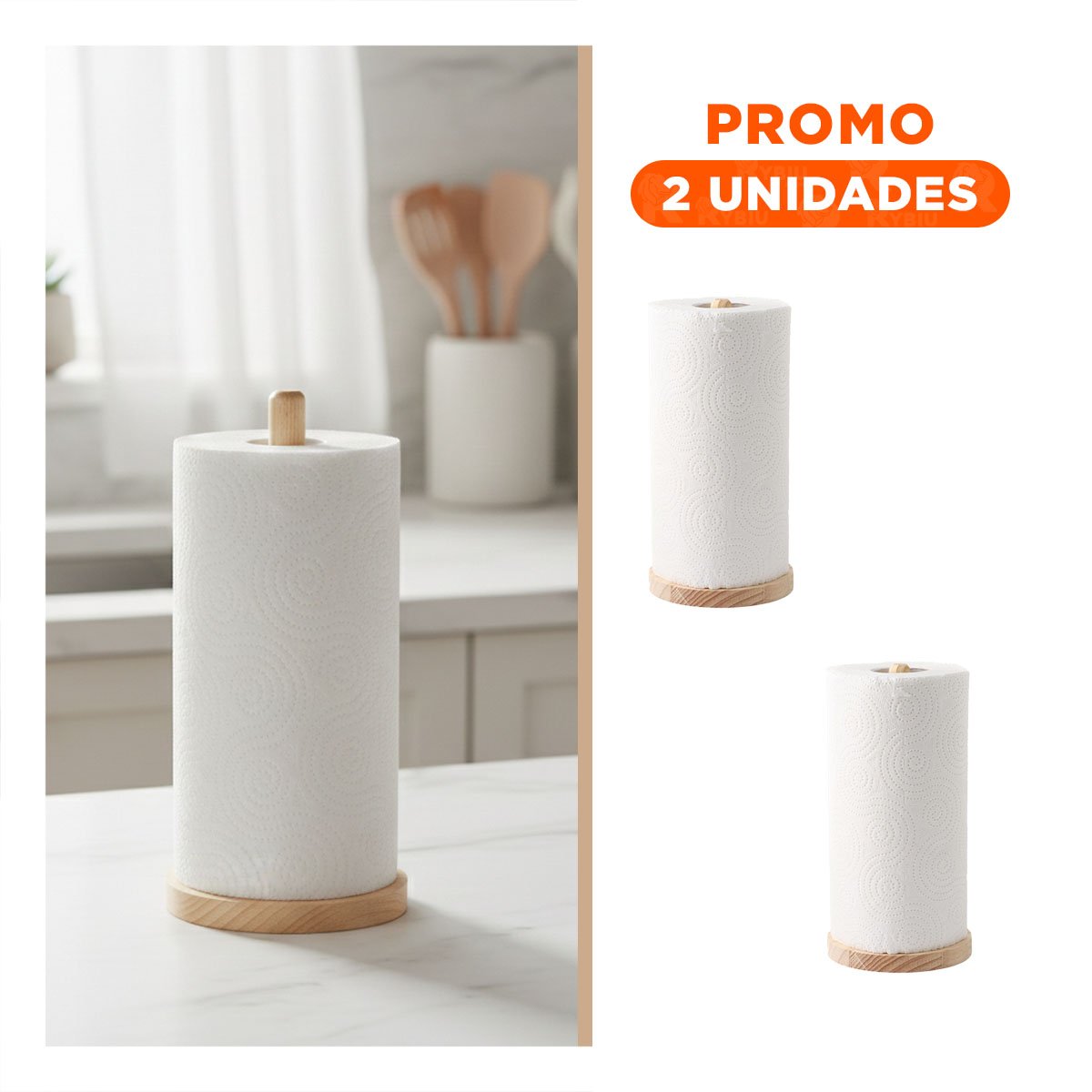 PACK2 SOPORTE MULTIFUNCIONAL VERTICAL CON CABECITA LARGA Y BASE REDONDA YREGALO STICKER - 1