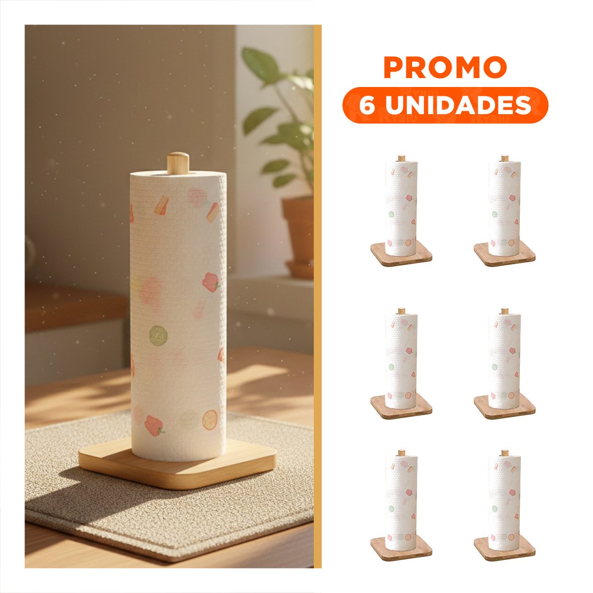 PACK6 SOPORTE COMPACTO VERTICAL CON BASE FIRME Y DISEÑO MODERNO YREGALO STICKER - 1