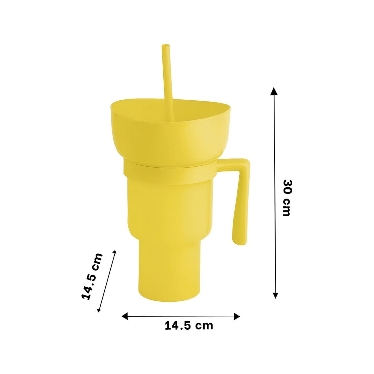 PACK4 CONTENEDOR 2 EN 1 DE COLOR AMARILLO CON FABRICACION ABS DURADERA Y+REGALO STICKER - 4