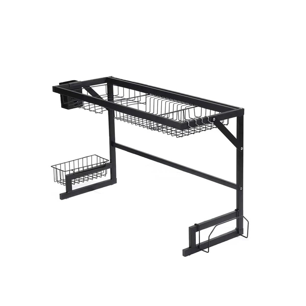 PACK4 ORGANIZADOR DE VAJILLA NEGRO 85CM DE ESTRUCTURA FIRME SOBRE BACHA Y+PAPEL REGALO - 3