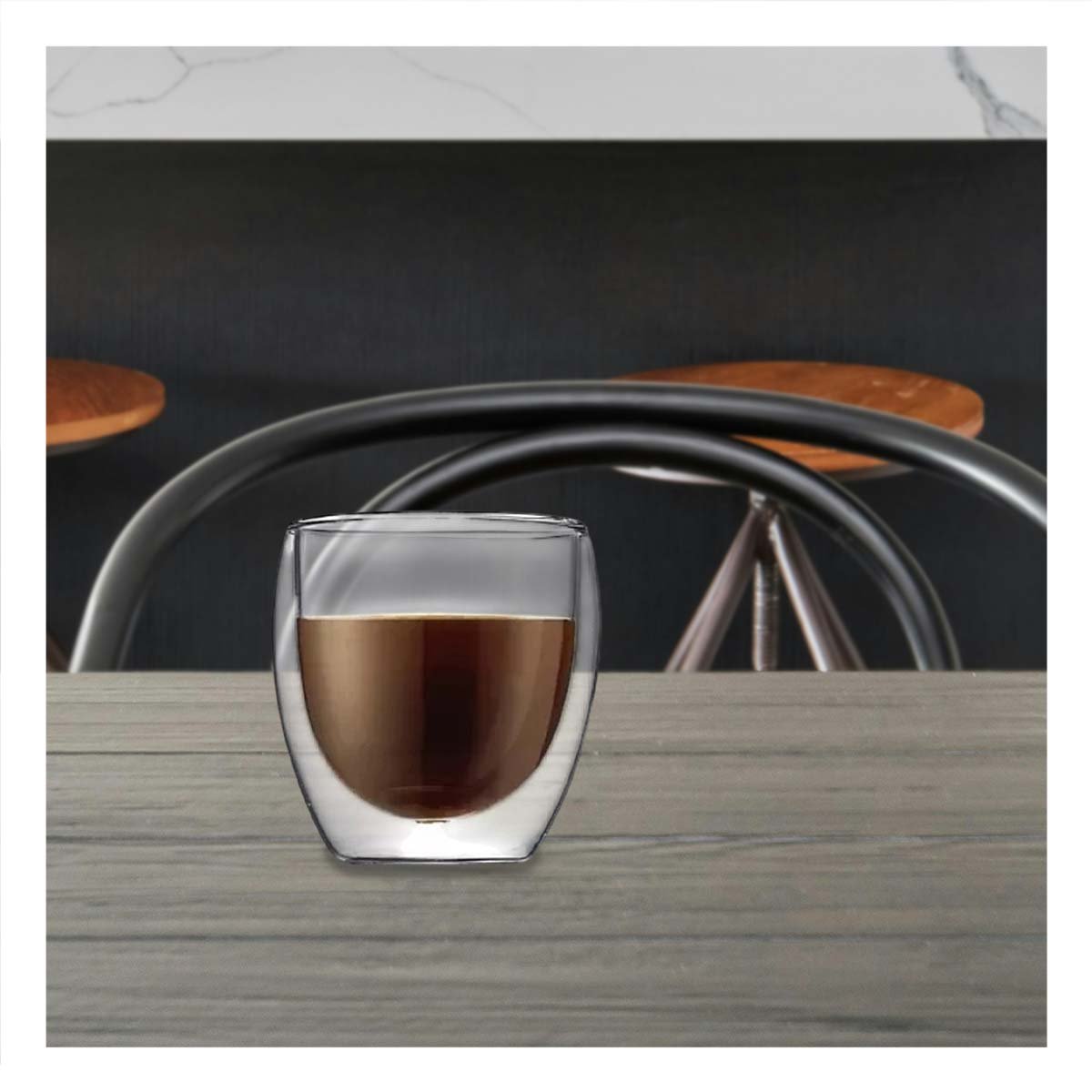 PACK12 VASO 100 ML DE ESPRESSO EN FORMATO DOBLE CAPA BOROSILICATO TRANSPARENTE Y+PAPEL REGALO - 3