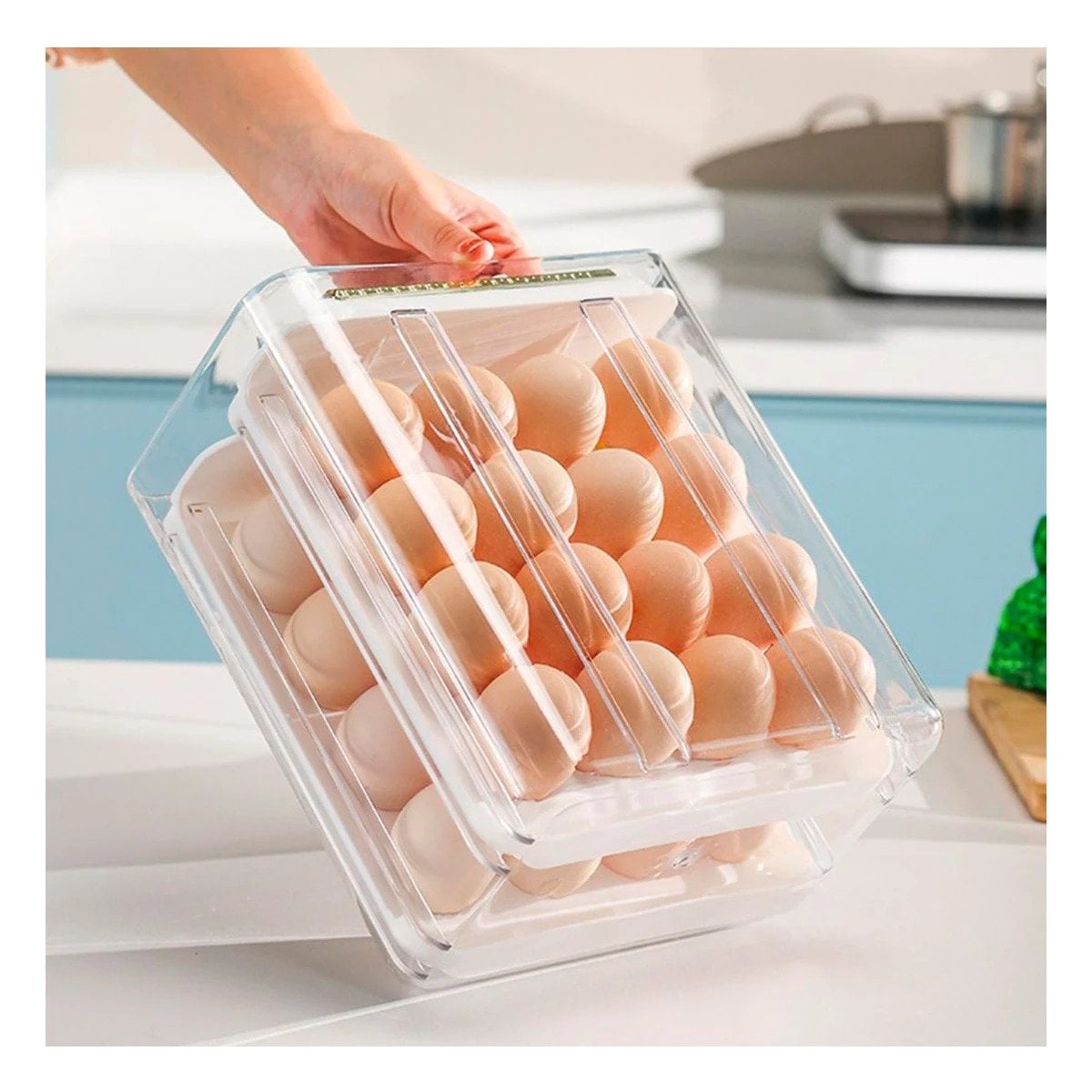 PACK4 SOPORTE FUNCIONAL EN DOBLE ACRILICO CON PRESENTACION EXTERIOR BLANCO Y+REGALO STICKER - 5