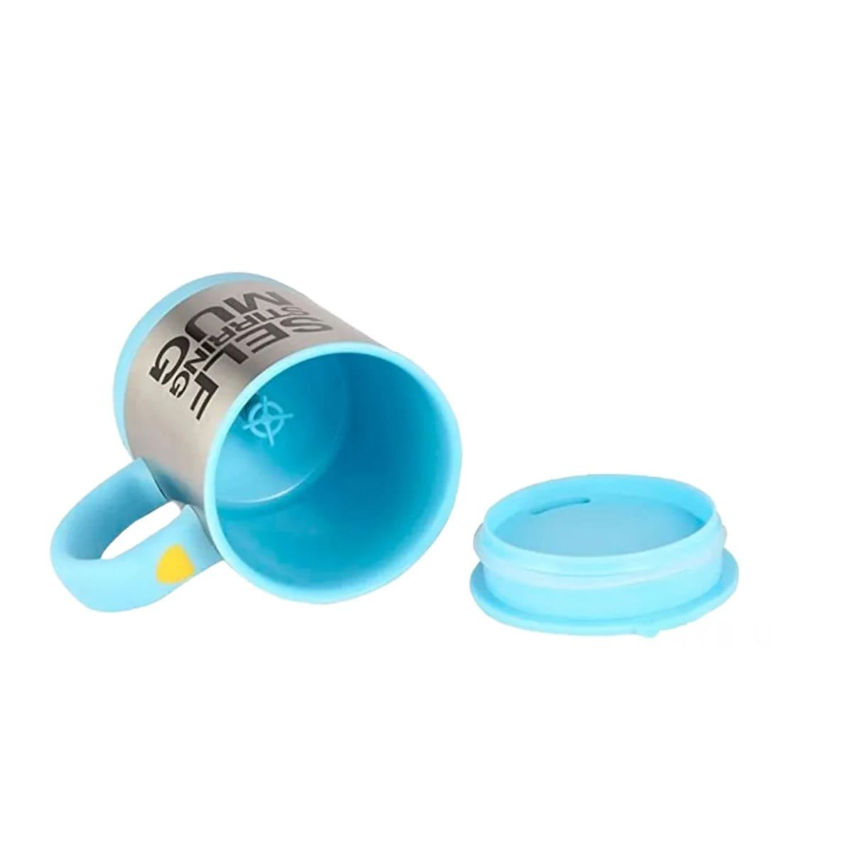PACK6 TAZA PARA BATIDOS 400 ML CON 2 PILAS AAA CELESTE Y+REGALO STICKER - 2