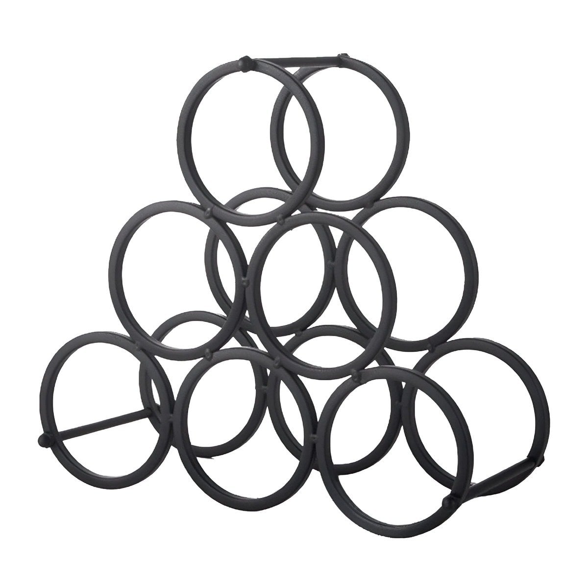 ESTANTE PARA HOGAR Y COCINA PARA 6 BOTELLAS Y TOMATODOS NEGRO Y+LIGAS REGALO - 5