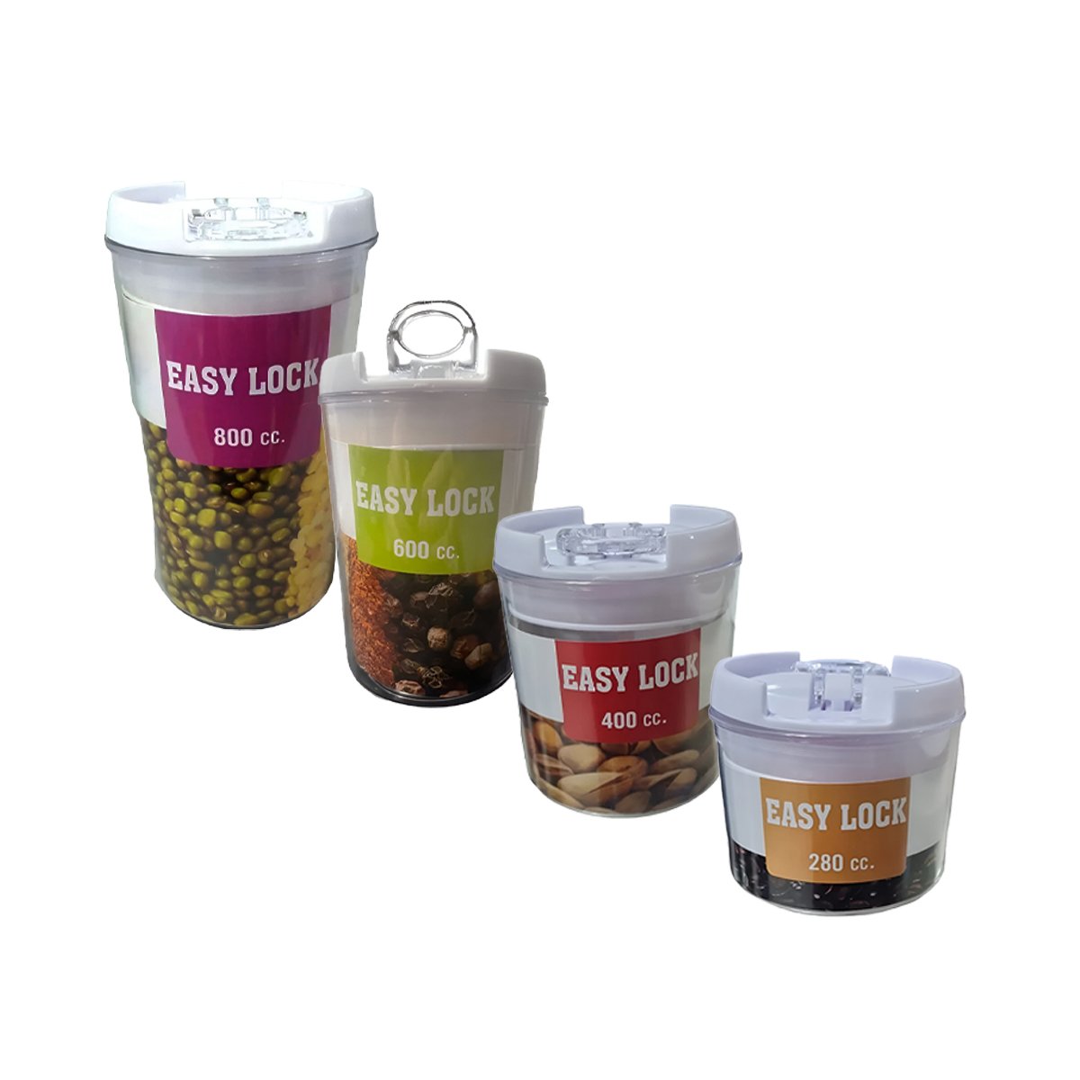 PACK12 KIT FUNCIONAL 4 PIEZAS EN ACRILICO CON TAPA DE PLASTICO PARA USO DIARIO Y+REGALO STICKER - 2