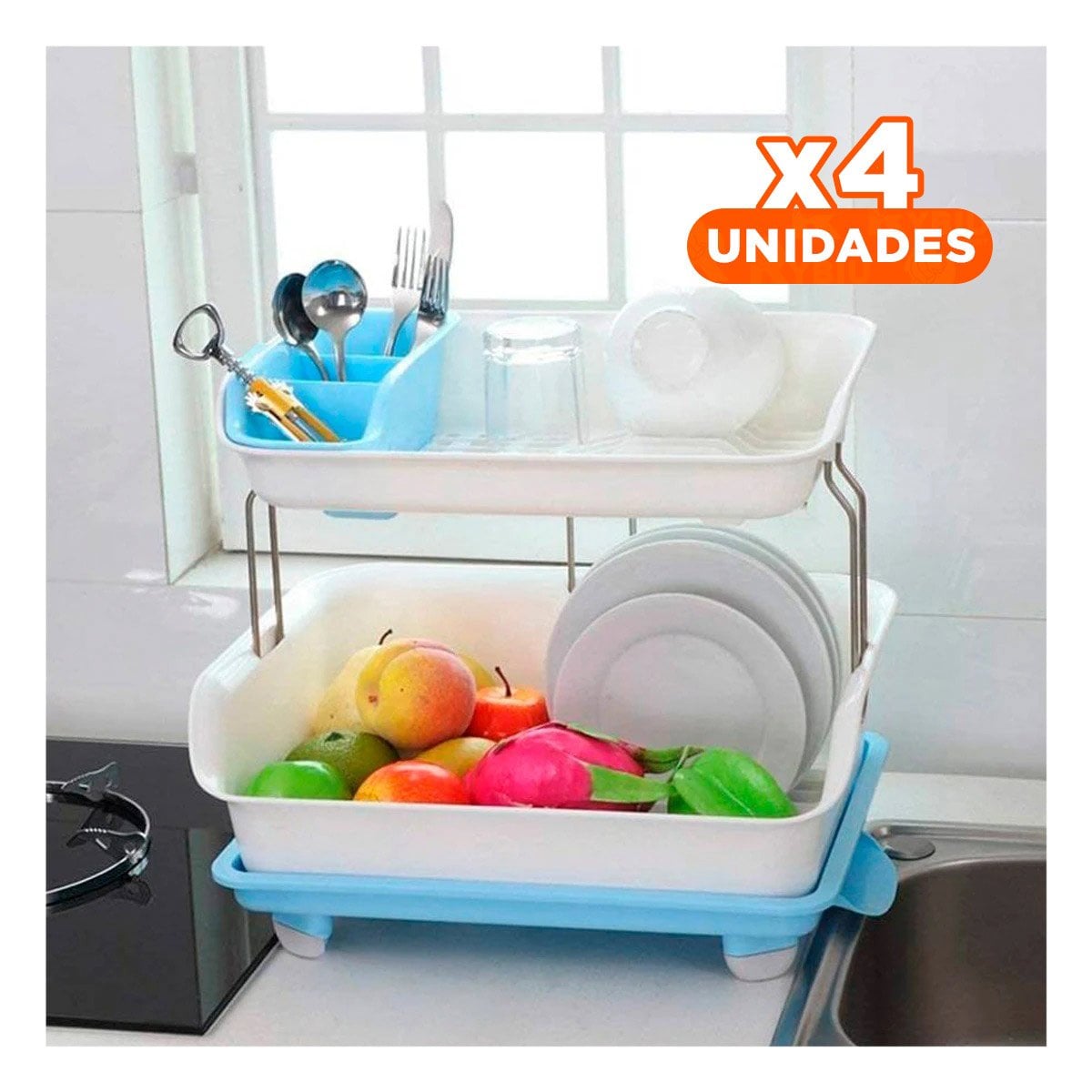 PACK6 ARTICULO DE SECADO CELESTE PARA UN USO DINAMICO EN SU HOGAR Y+REGALO STICKER - 1