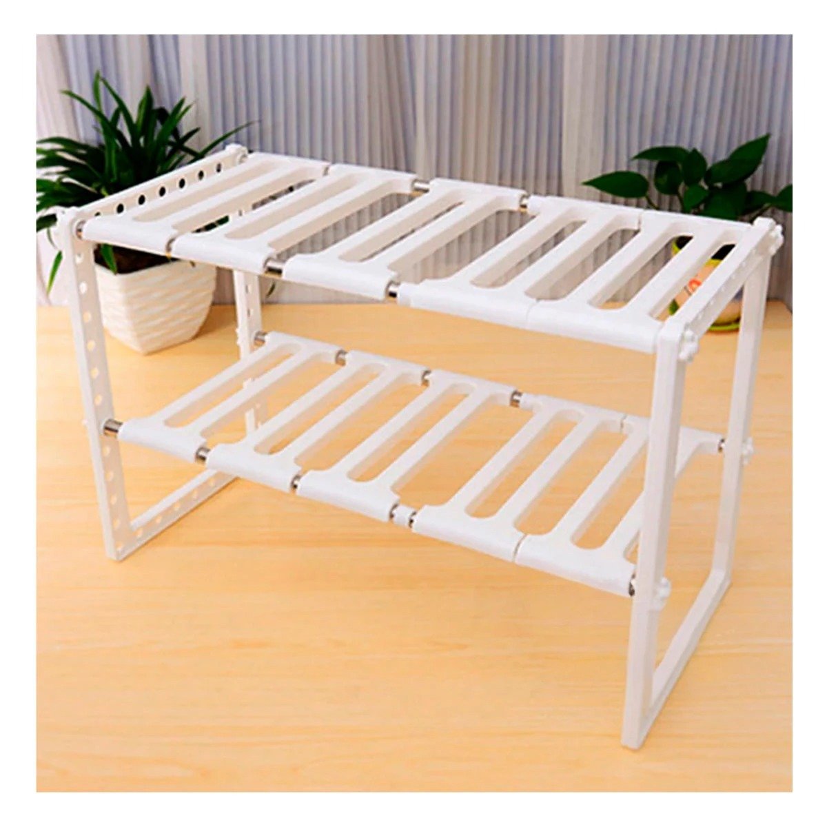 PACK4 SOPORTE DE MENAJE BLANCO PARA MANTENER LIMPIEZA EN SU COCINA Y+PAPEL REGALO - 2