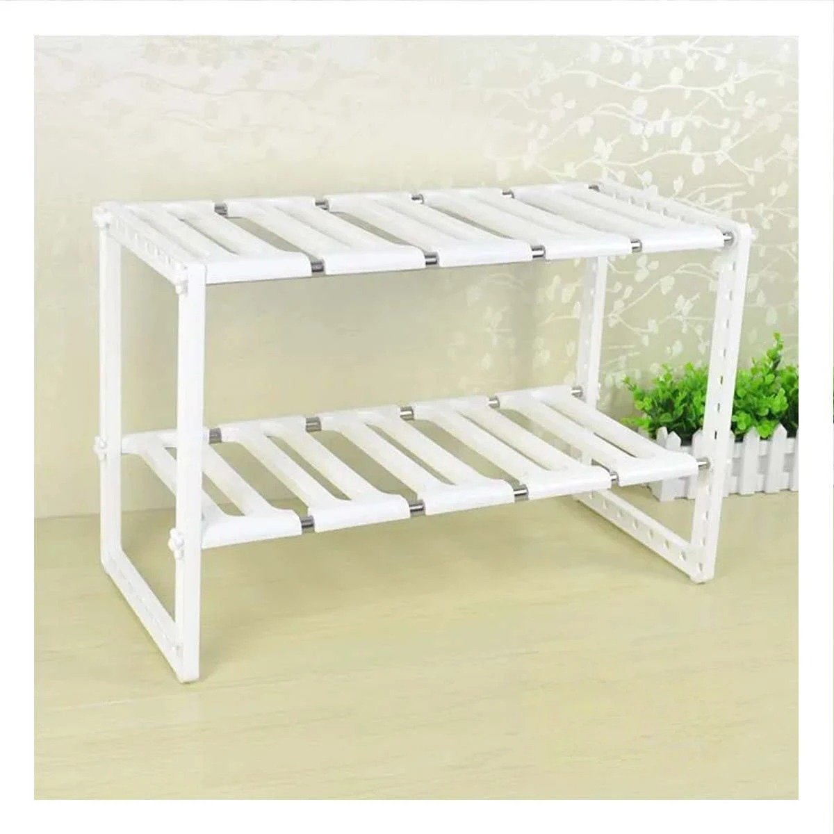 PACK4 SOPORTE DE MENAJE BLANCO PARA MANTENER LIMPIEZA EN SU COCINA Y+PAPEL REGALO - 5