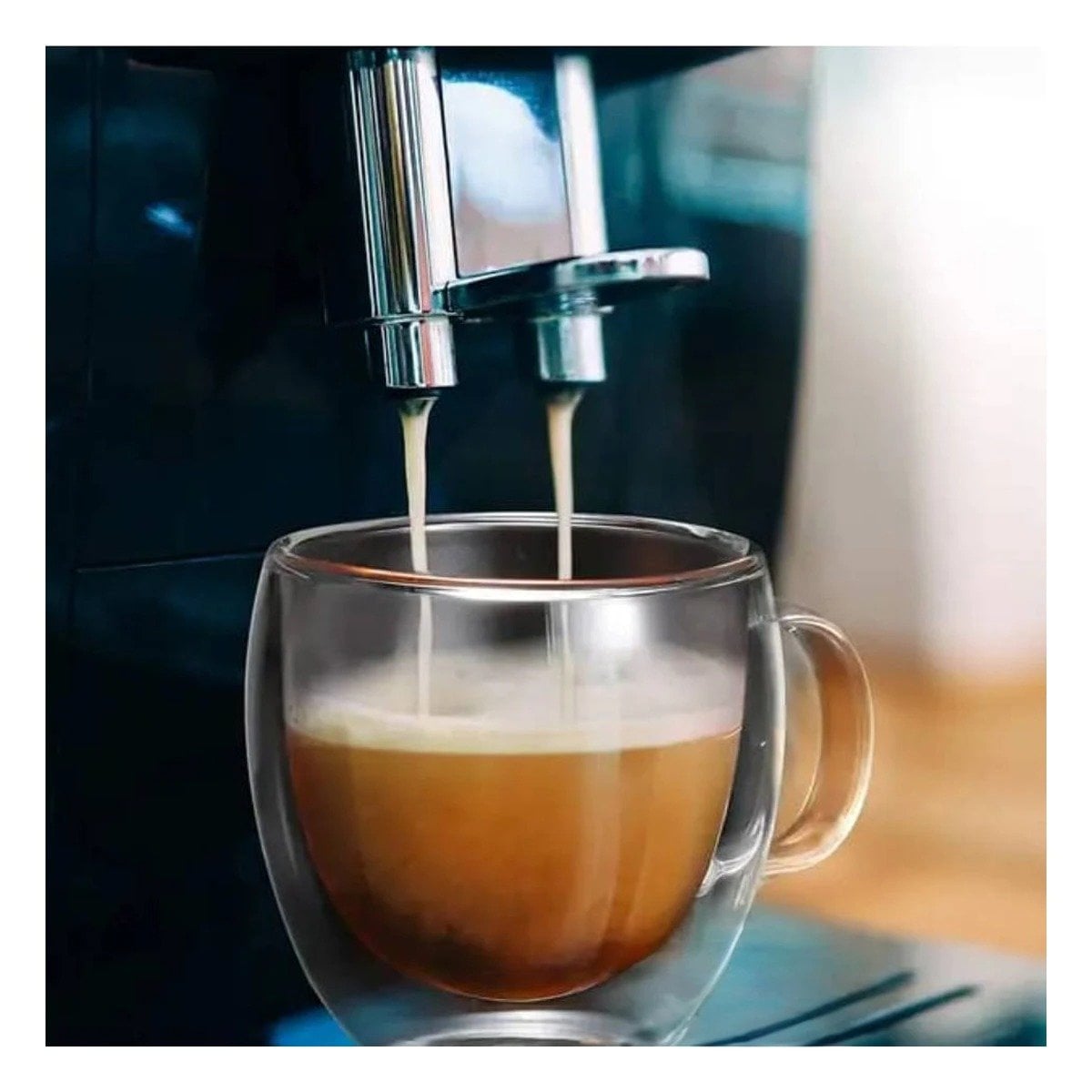 TAZA DE 250ML EN VIDRIO COLOR TRANSPARENTE BASE FIRME DE DIMENSIONES 9X5X5CM Y+PAPEL REGALO - 1