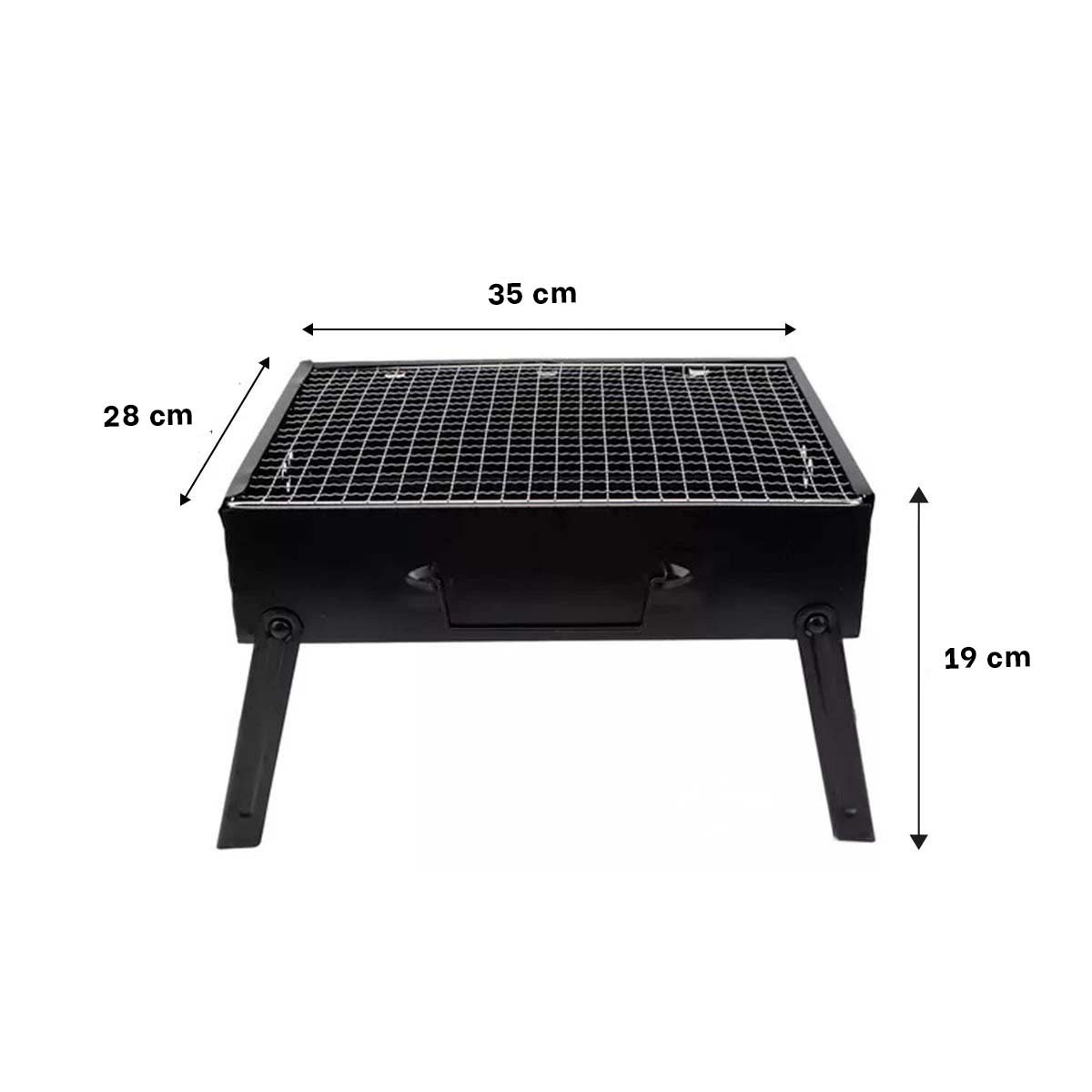 PACK6 ASADOR PLEGABLE A CARBON EN METAL EN COLOR PORTATIL PARA BALCON Y+REGALO STICKER - 4