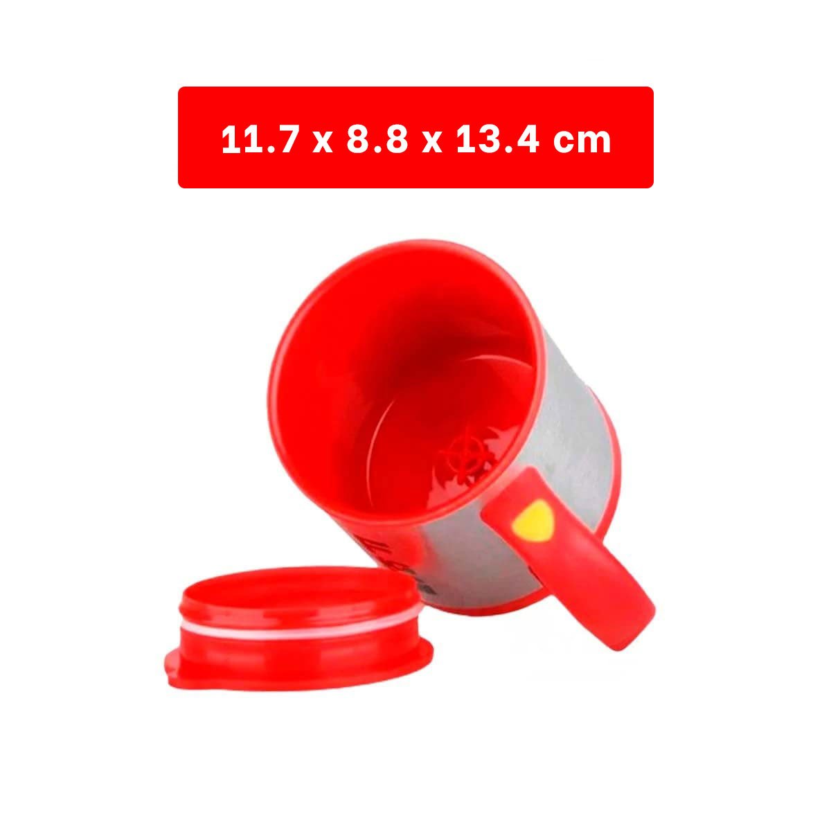 PACK12 LICUADORA PARA JUGOS 400 ML CON 2 PILAS AAA PARA COCINA ROJO Y+REGALO STICKER - 4