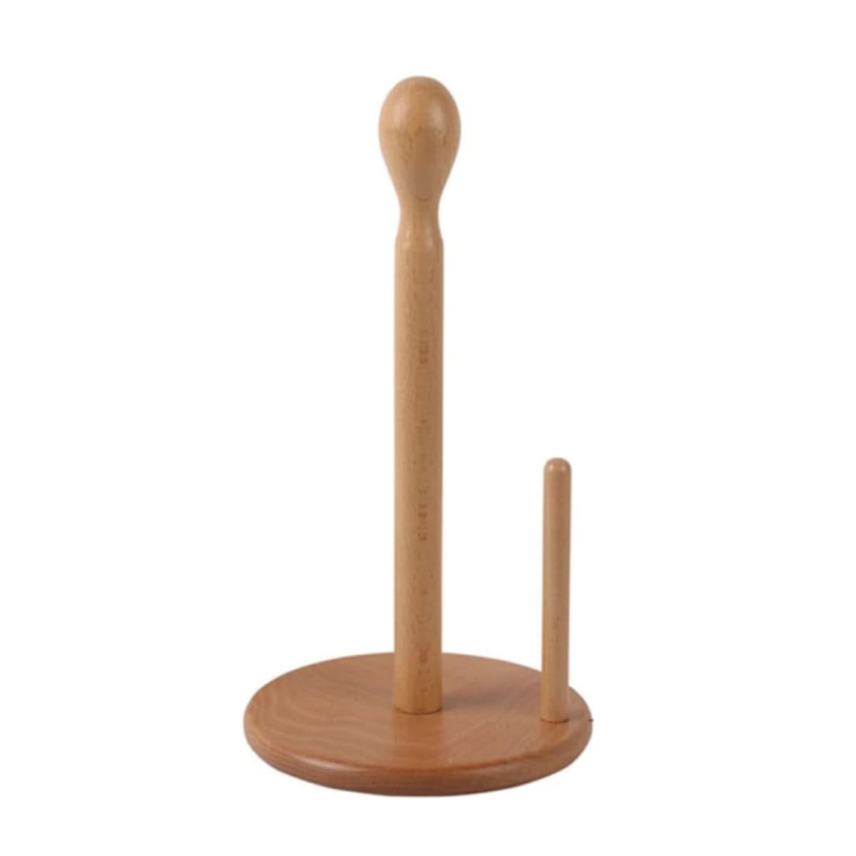 PORTAPAPEL ELEGANTE VERTICAL DE MADERA DOBLE PALO PARA HOGAR Y COCINA YREGALO STICKER - 1