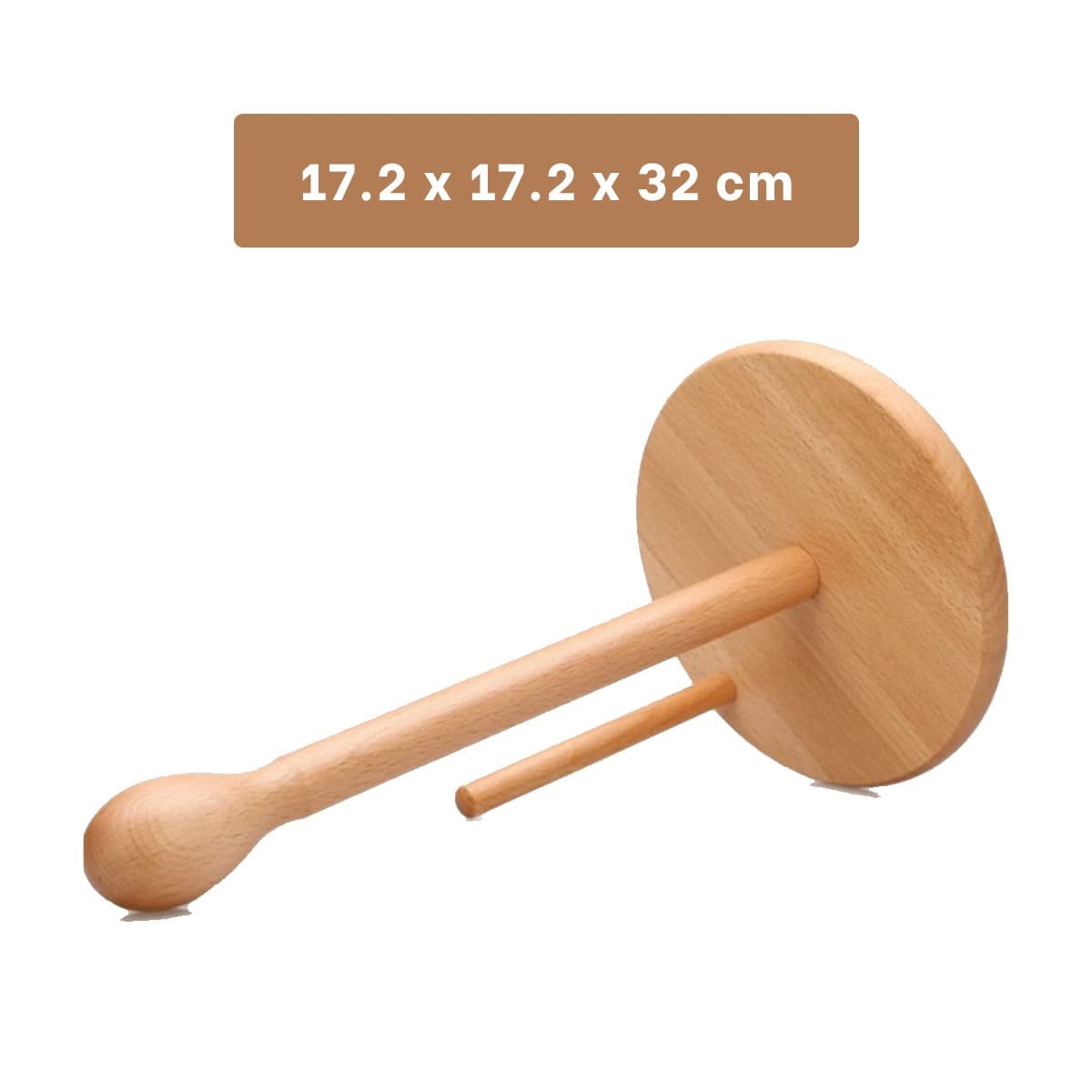 PORTAPAPEL ELEGANTE VERTICAL DE MADERA DOBLE PALO PARA HOGAR Y COCINA YREGALO STICKER - 4