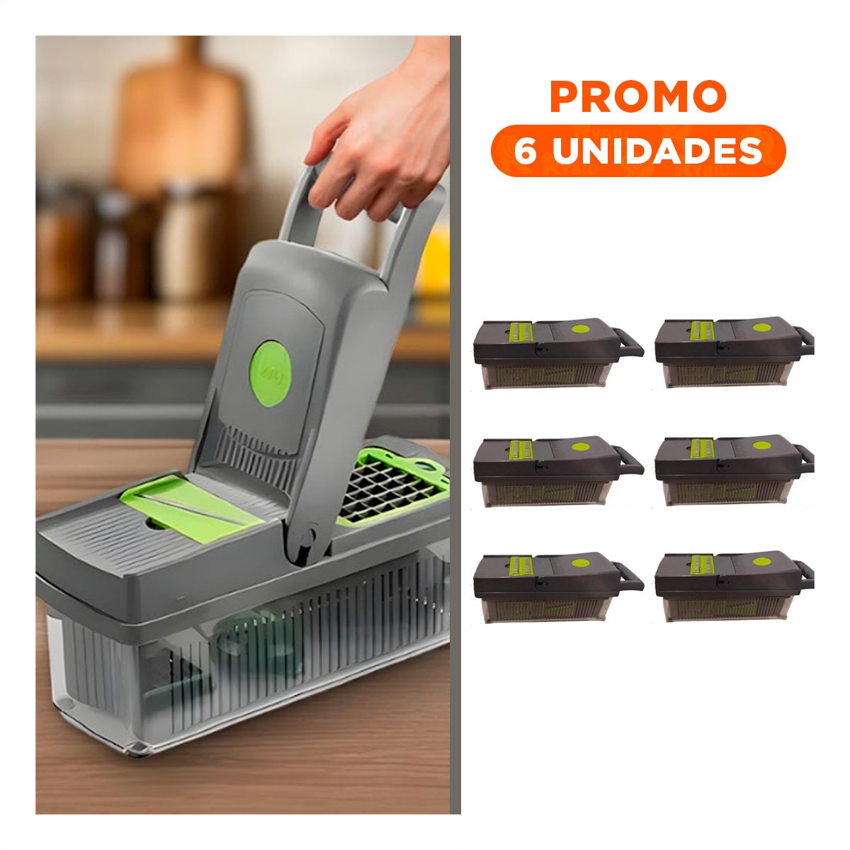 PACK6 RALLADOR DE COCINA PRACTICA EN PLASTICO FIRME PARA PREPARACION NATURAL Y+REGALO STICKER - 1
