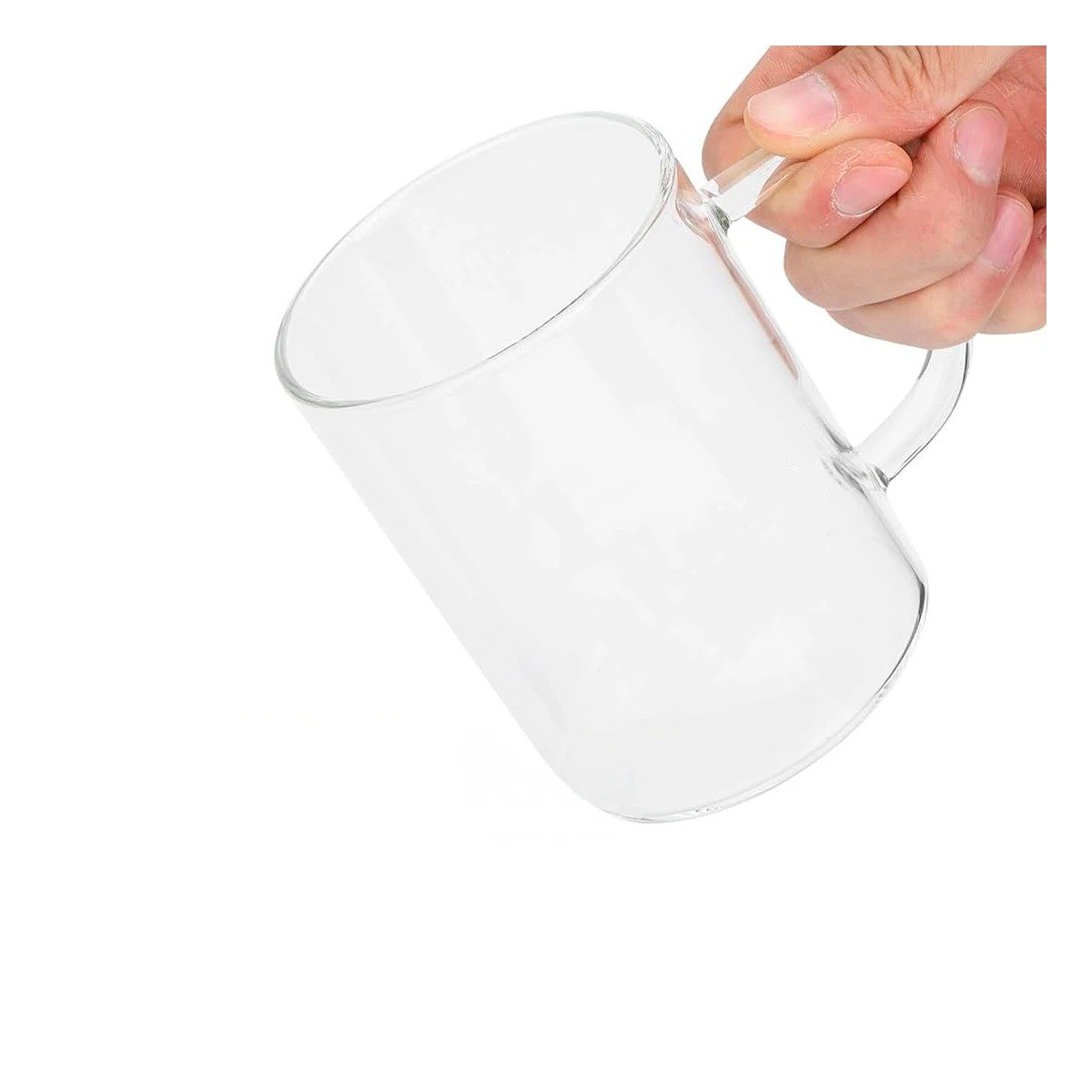 TAZA CON ESTILO SOFISTICADO EN COLOR TRANSPARENTE CAPACIDAD 400 MILILITROS Y+LIGAS REGALO - 5