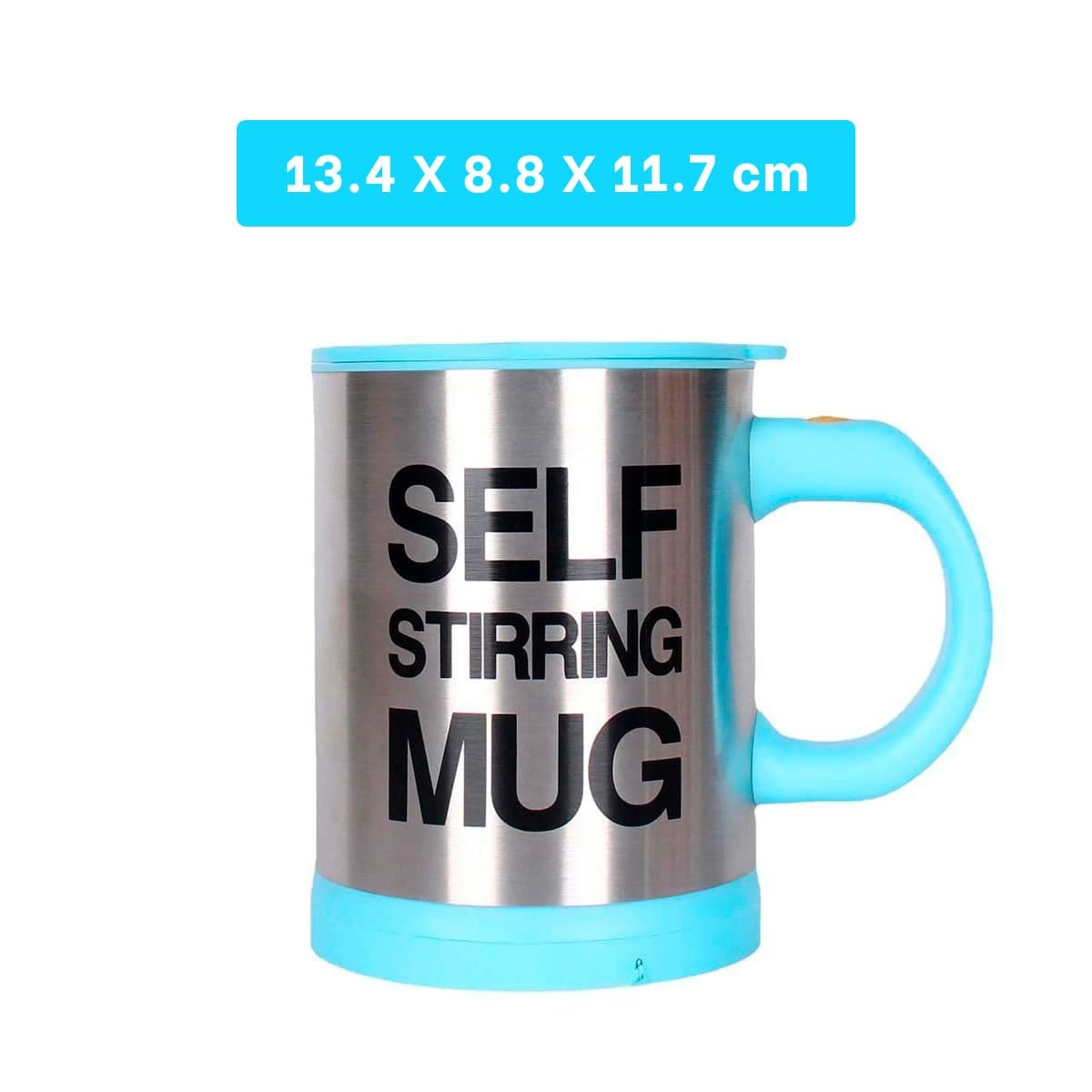 PACK2 TAZA BATIDORA PORTATIL 400 ML CON 2 PILAS AAA CELESTE Y+REGALO STICKER - 4