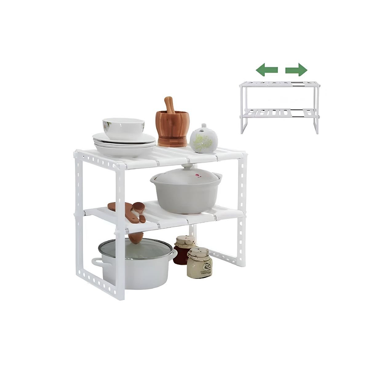 PACK2 SOPORTE DE MENAJE BLANCO PARA EL BIENESTAR DE TODA SU FAMILIA Y+REGALO STICKER - 2