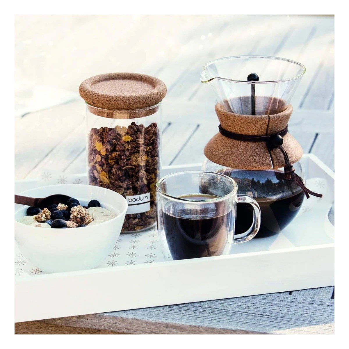 TAZA VIDRIO TRANSPARENTE DE 250ML DE DIMENSIONES 8X8X11CM CUERPO COMPACTO - 1