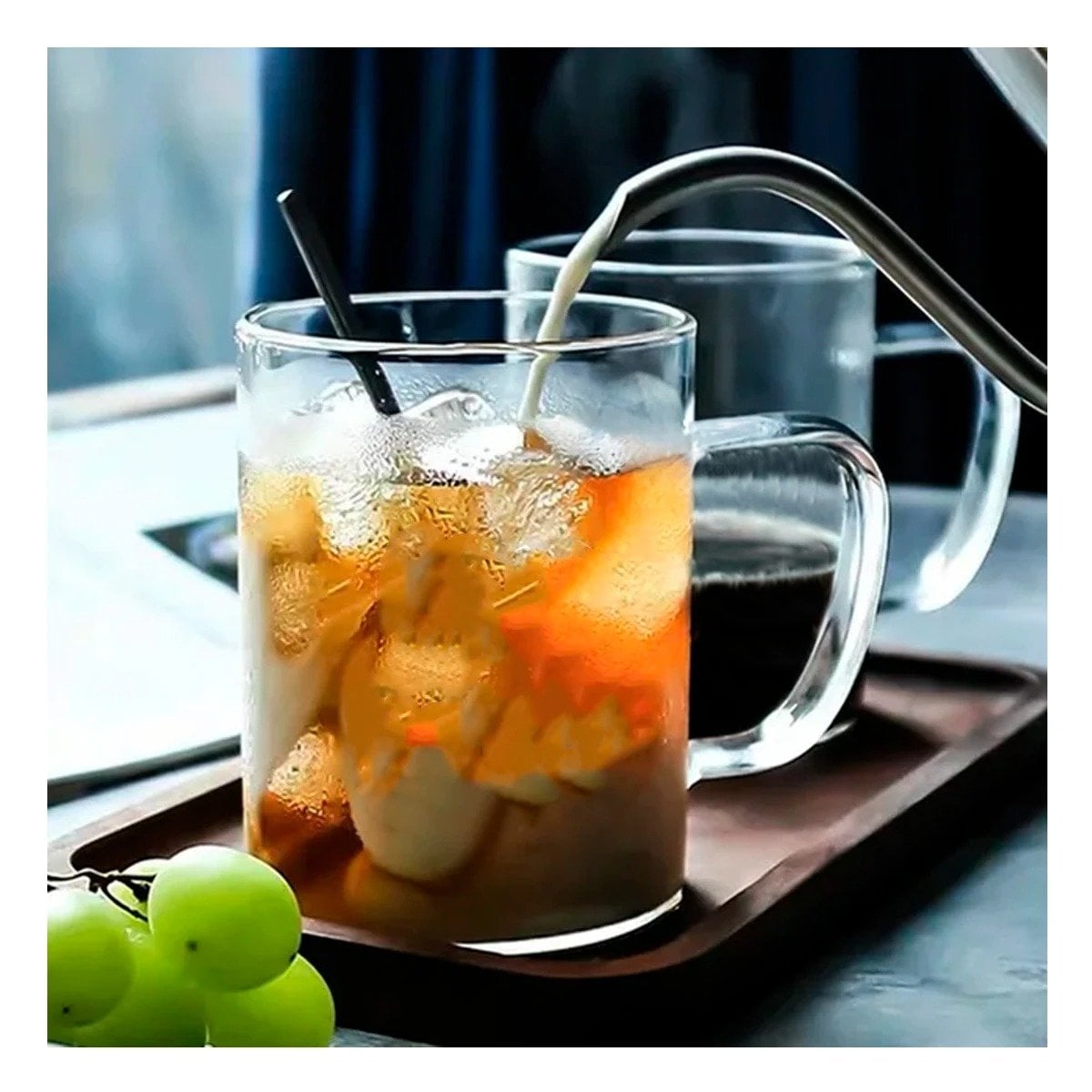 TAZA 400 MILILITROS EN TRANSPARENTE CON PRESENTACION DELICADA Y AIRE ELEGANTE Y+POST IT - 1