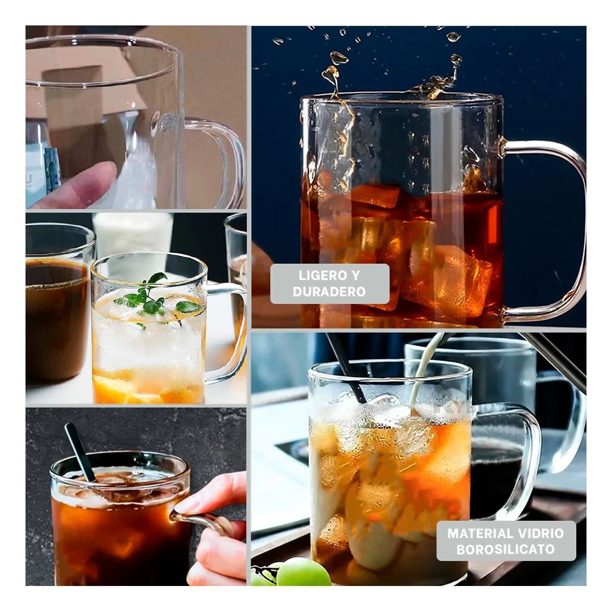 TAZA 400 MILILITROS EN TRANSPARENTE CON PRESENTACION DELICADA Y AIRE ELEGANTE Y+POST IT - 2