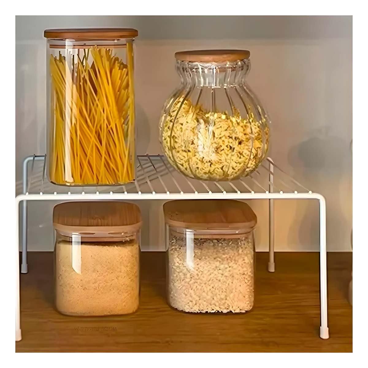 REJILLA ORGANIZADORA BLANCO CON 4 PATAS METALICAS Y FORMATO EXPANDIBLE Y+POST IT - 3
