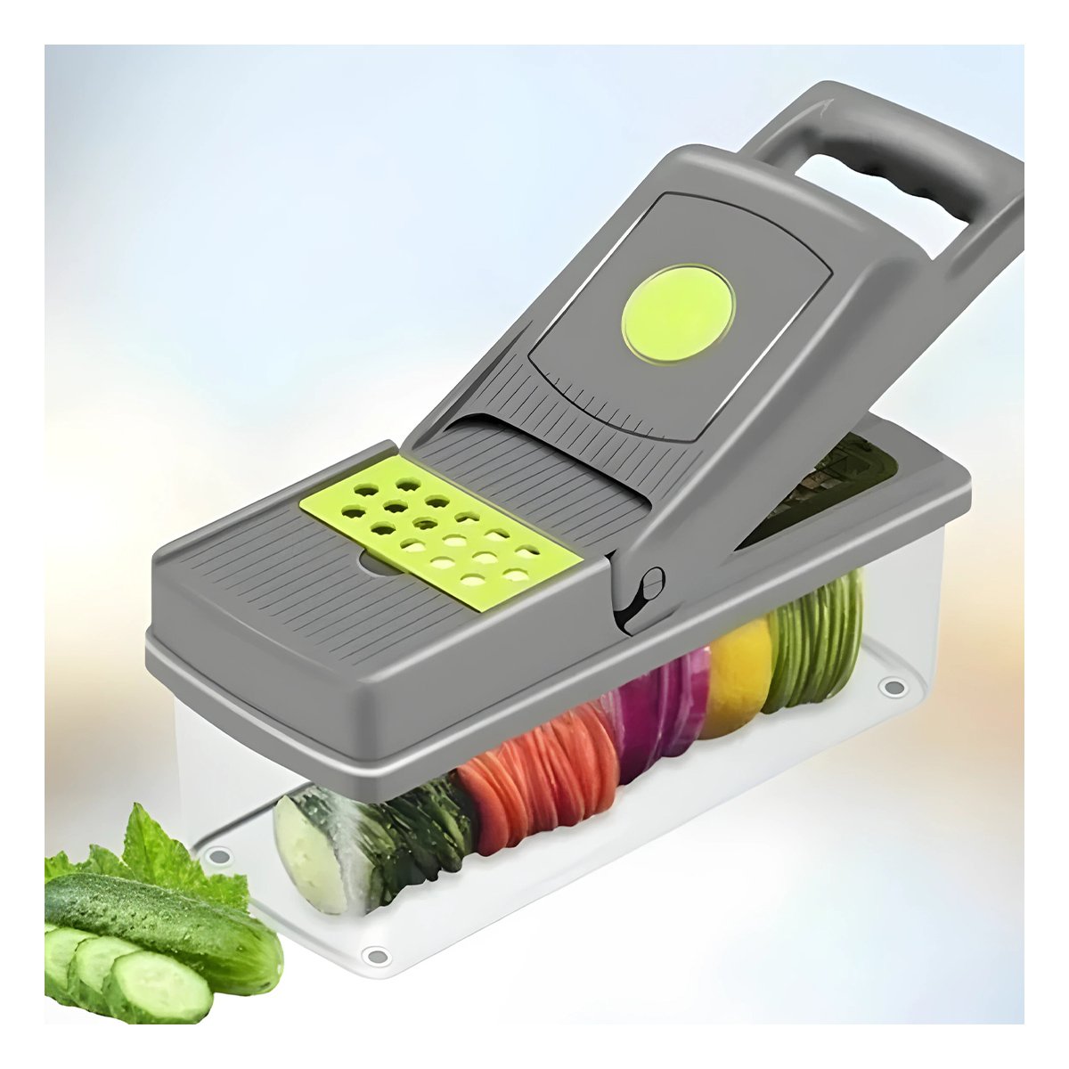 PICADOR MANUAL CON BASE EN PLASTICO FIRME PARA FRUTAS Y VERDURAS DE USO DIARIO Y+PAPEL REGALO - 2