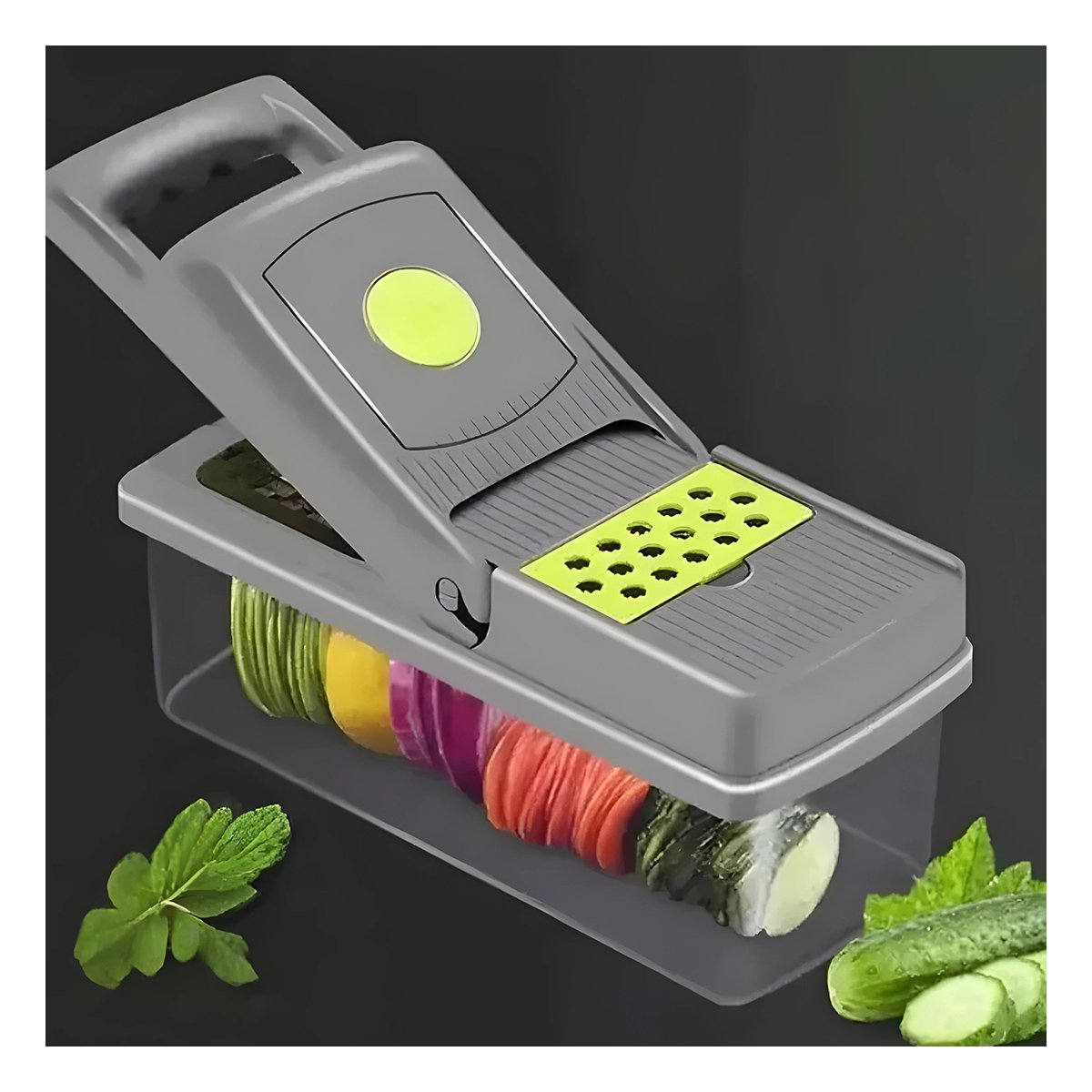 PICADOR DE COCINA MODERNA EN PLASTICO ESTABLE PARA PROCESAR FRUTAS Y VERDURAS Y+POST IT - 3