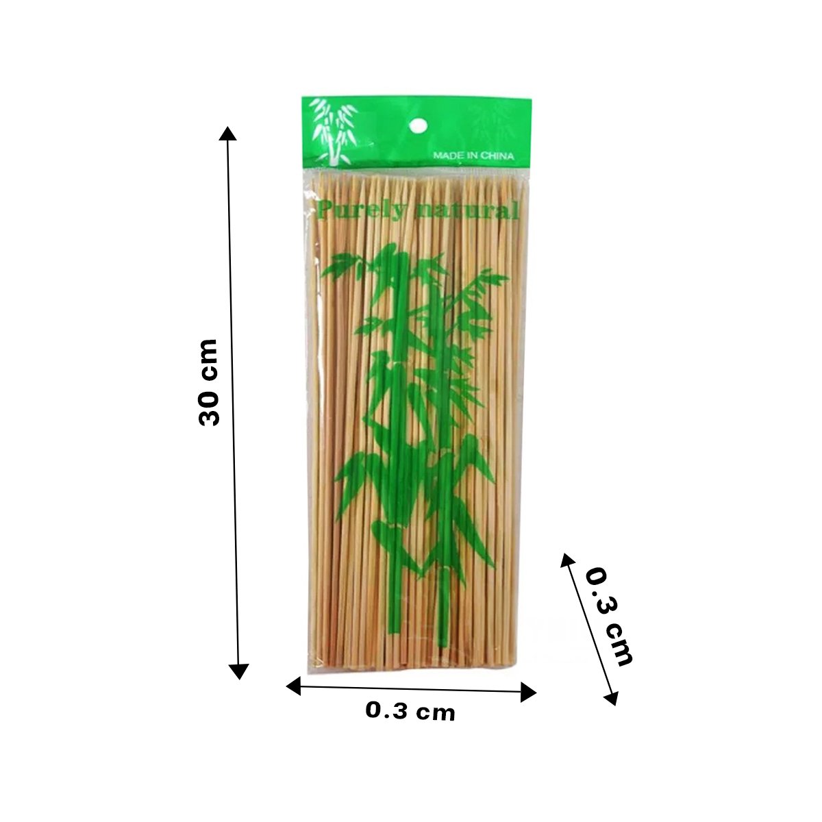 PACK4 PALITOS FIRMES DE BAMBU NATURAL 85UNID PARA USO DIARIO EN COCINA 30CM - 4