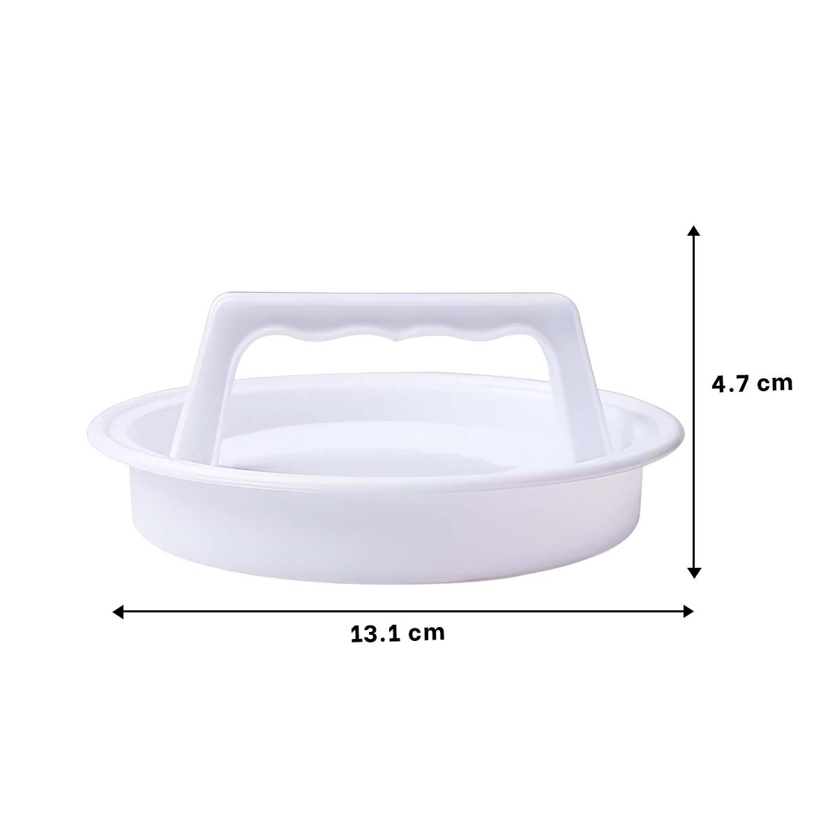 PACK2 FORMADOR DE COCINA PARA HAMBURGUESA COLOR BLANCO ABS MEDIDA 13,1CM - 4