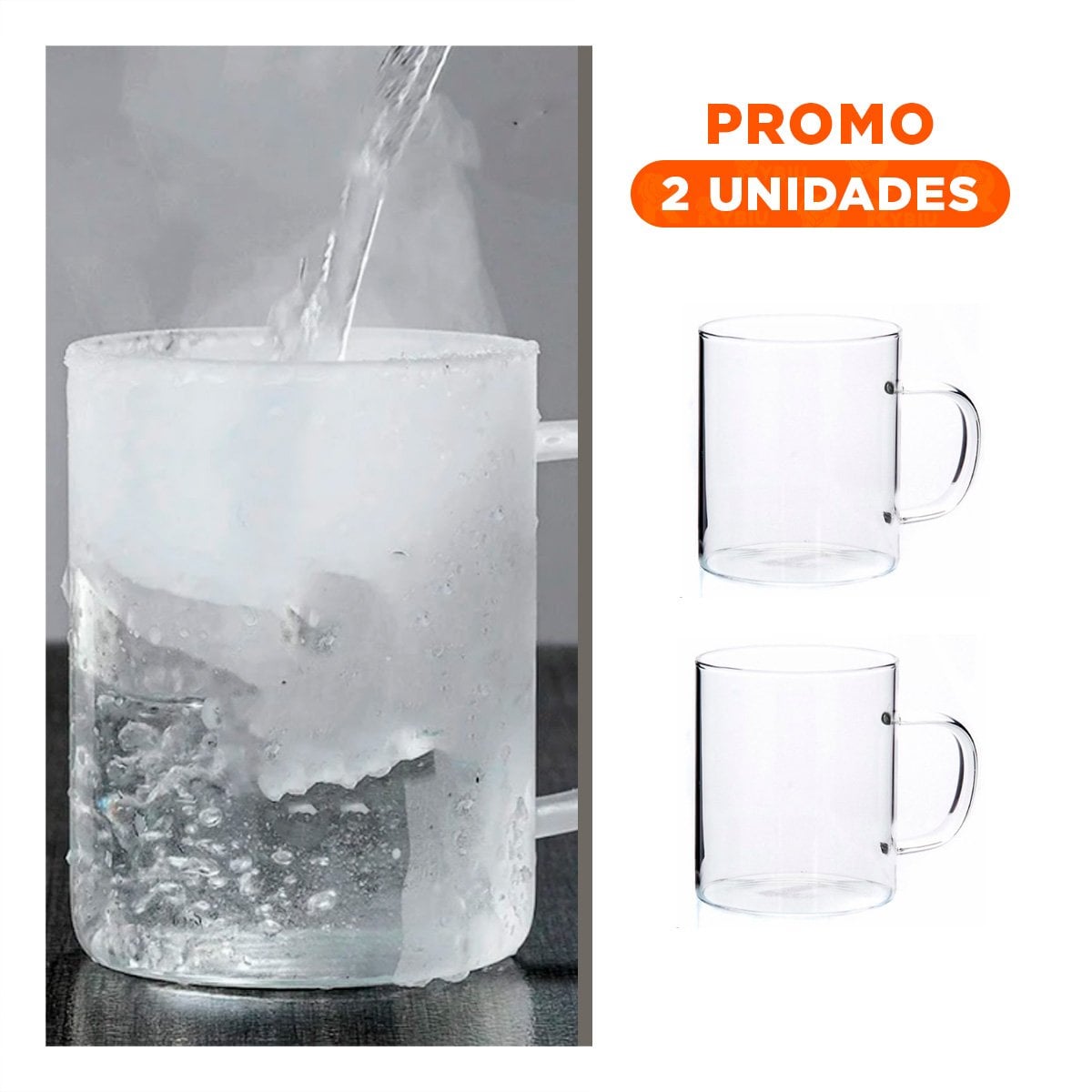 PACK2 COPA DE 400 MILILITROS TRANSPARENTE CON TOQUE ELEGANTE Y AIRE FINO Y+REGALO STICKER - 1