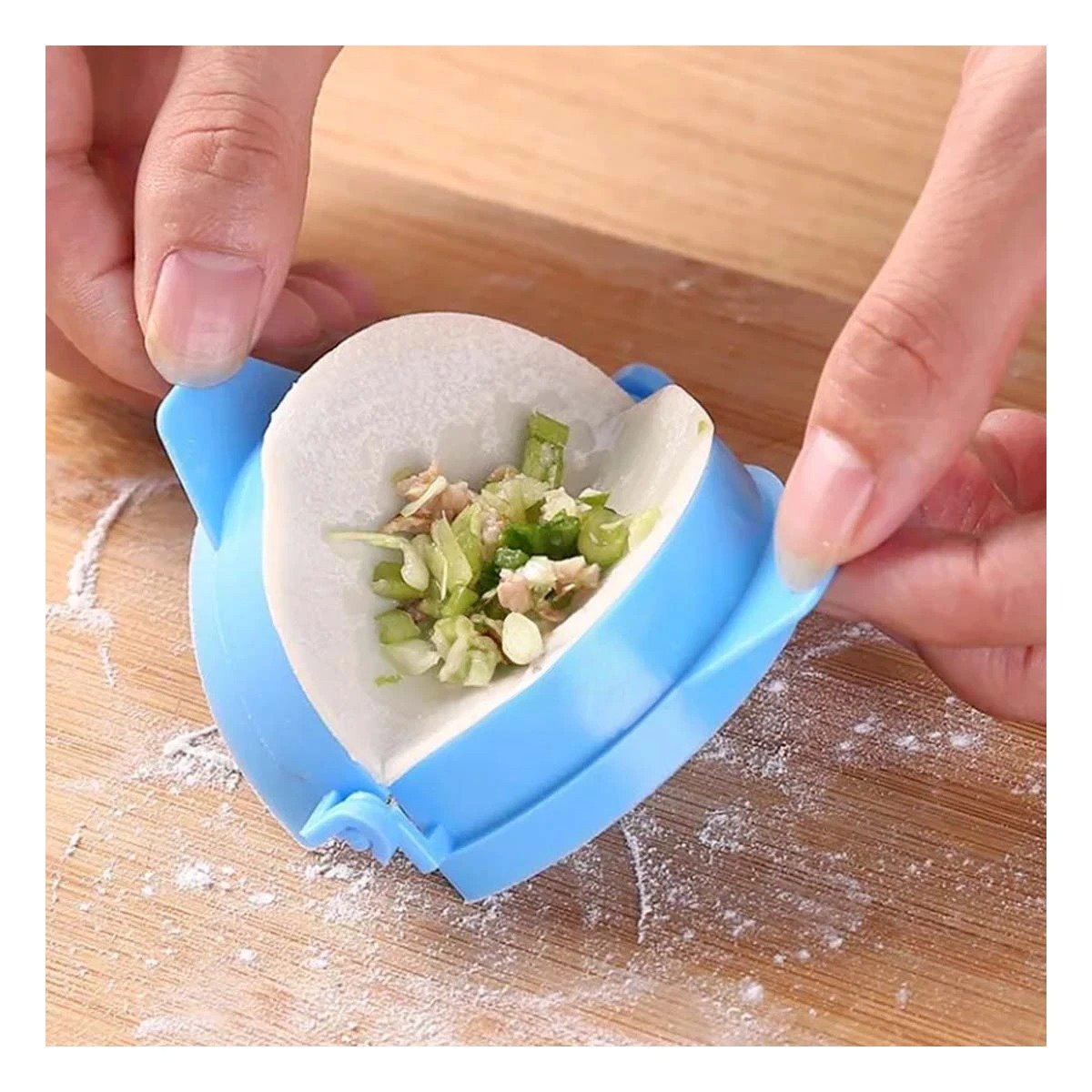 PACK2 COMBO MULTICOLOR DE 3 MOLDES PLASTICO PARA EMPANADAS - 5