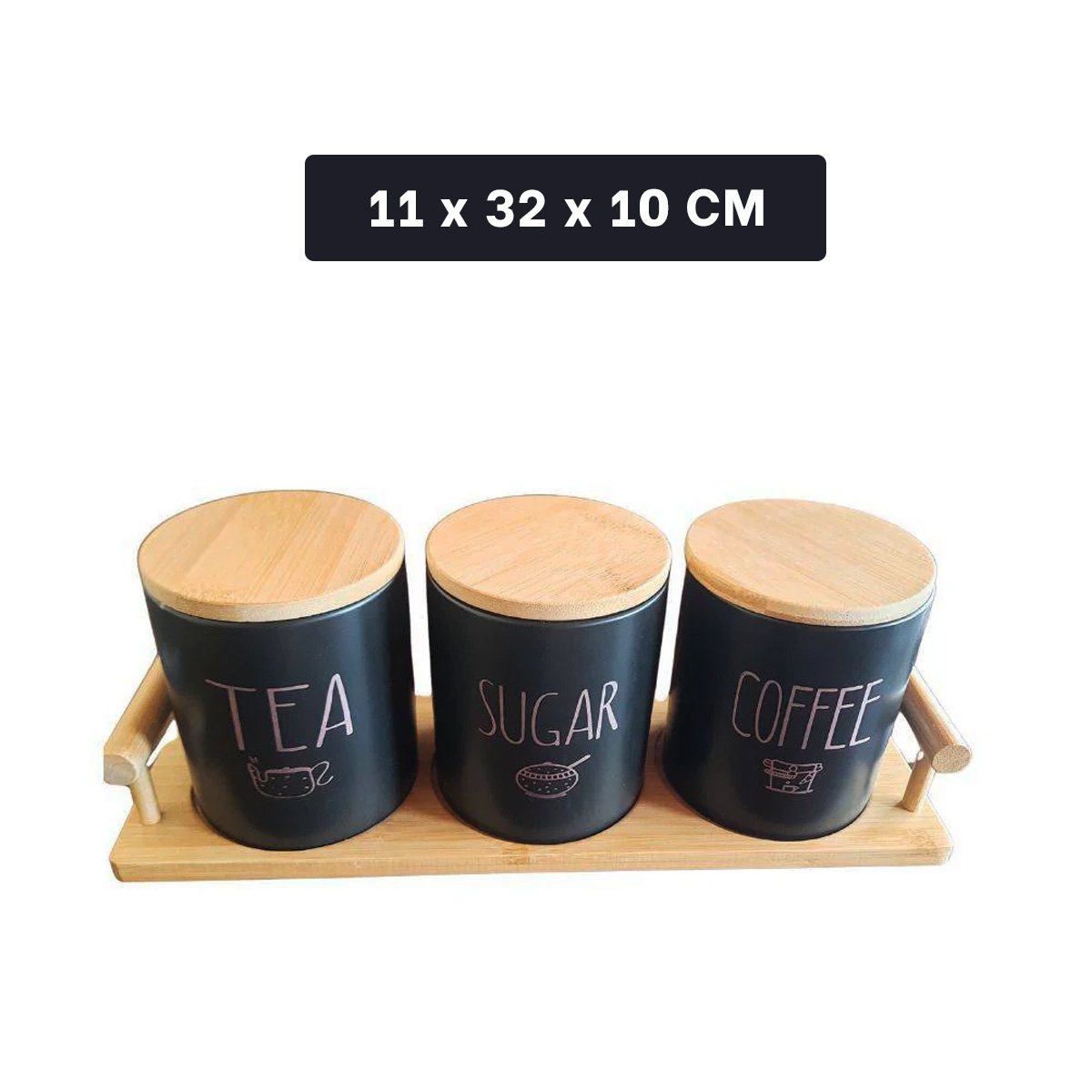 PACK4 SOPORTE DE CONTENEDORES CON TAPA PARA ORGANIZAR HOGAR Y COCINA YPAPEL REGALO - 4