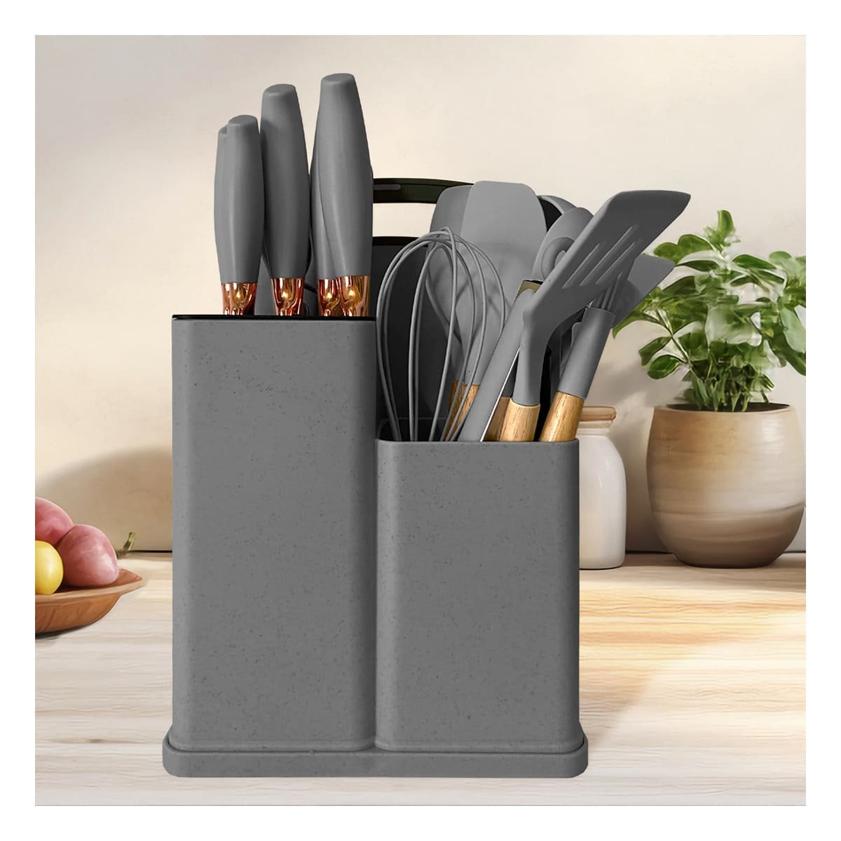 PACK2 UTENSILIOS COCINA PROFESIONAL EN PLOMO CON ESTRUCTURA ACERO INOXIDABLE - 5