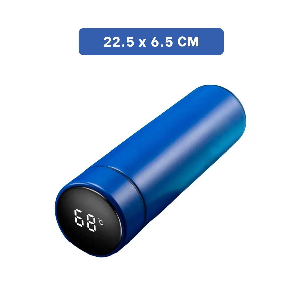 PACK2 BOTELLA DIGITAL MODERNA 500 ML CON FILTRO DE TE PARA HOGAR Y OFICINA AZUL Y+PAPEL REGALO - 4