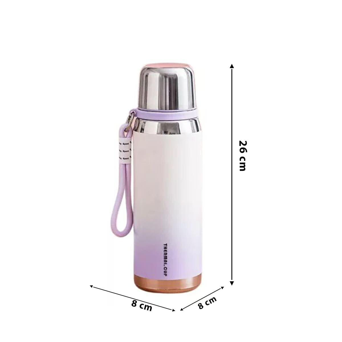 PACK2 ENVASE 800ML LILA RESISTENTE Y DURADERO PARA LLEVAR BEBIDAS Y+REGALO STICKER - 4