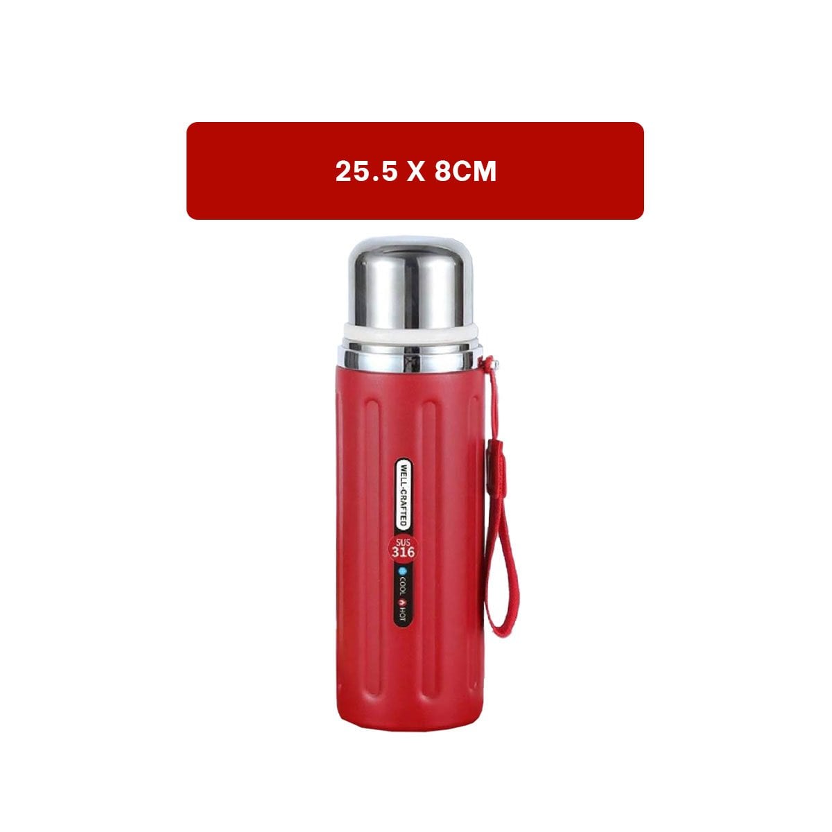 PACK2 ENVASE 800ML ROJO CON TAPA SEGURA Y DISEÑO MODERNO PARA OFICINA O CASA YPAPEL REGALO - 4
